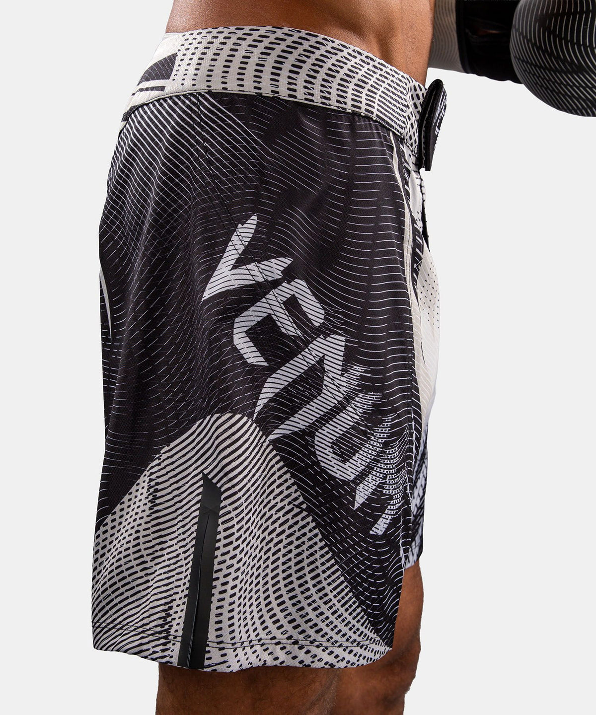 Venum Galactic 3.0 Fight Shorts Off-White/Black - The Fight Club