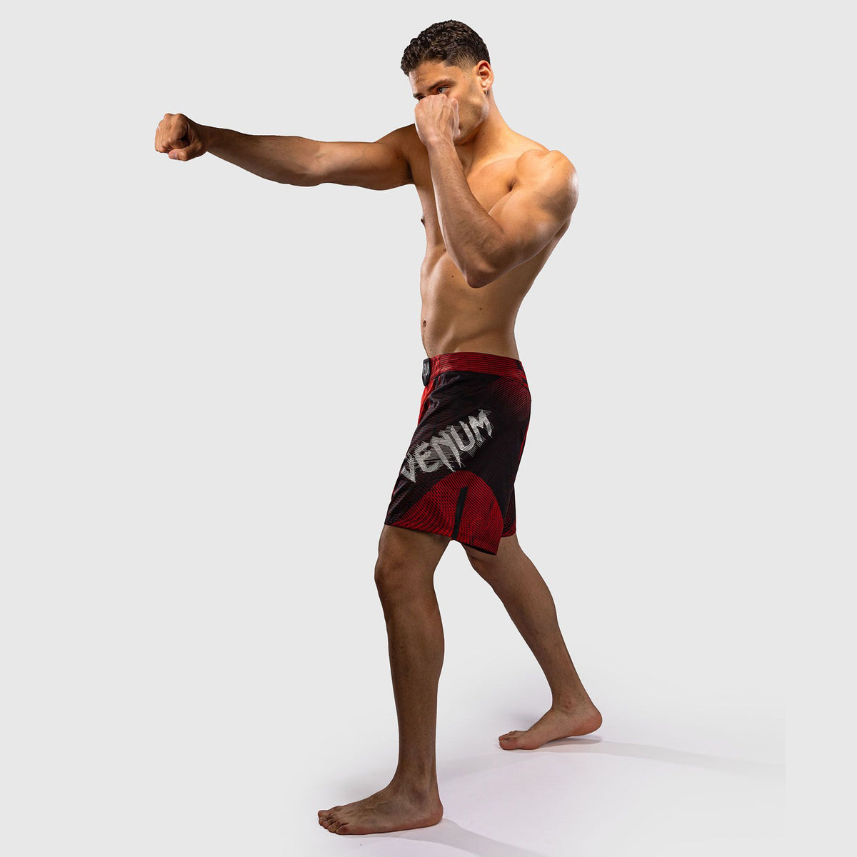 Venum Galactic 3.0 Fight Shorts Red/Silver - The Fight Club
