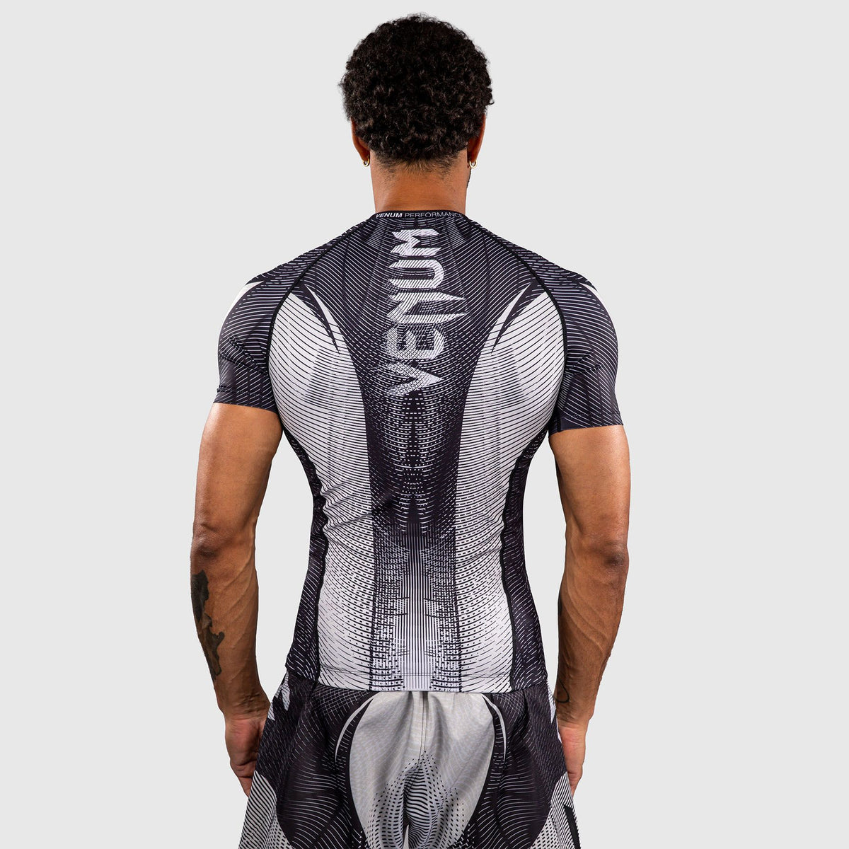 Venum Galactic 3.0 Short Sleeve Rash Guard Off-White/Black - The Fight Club