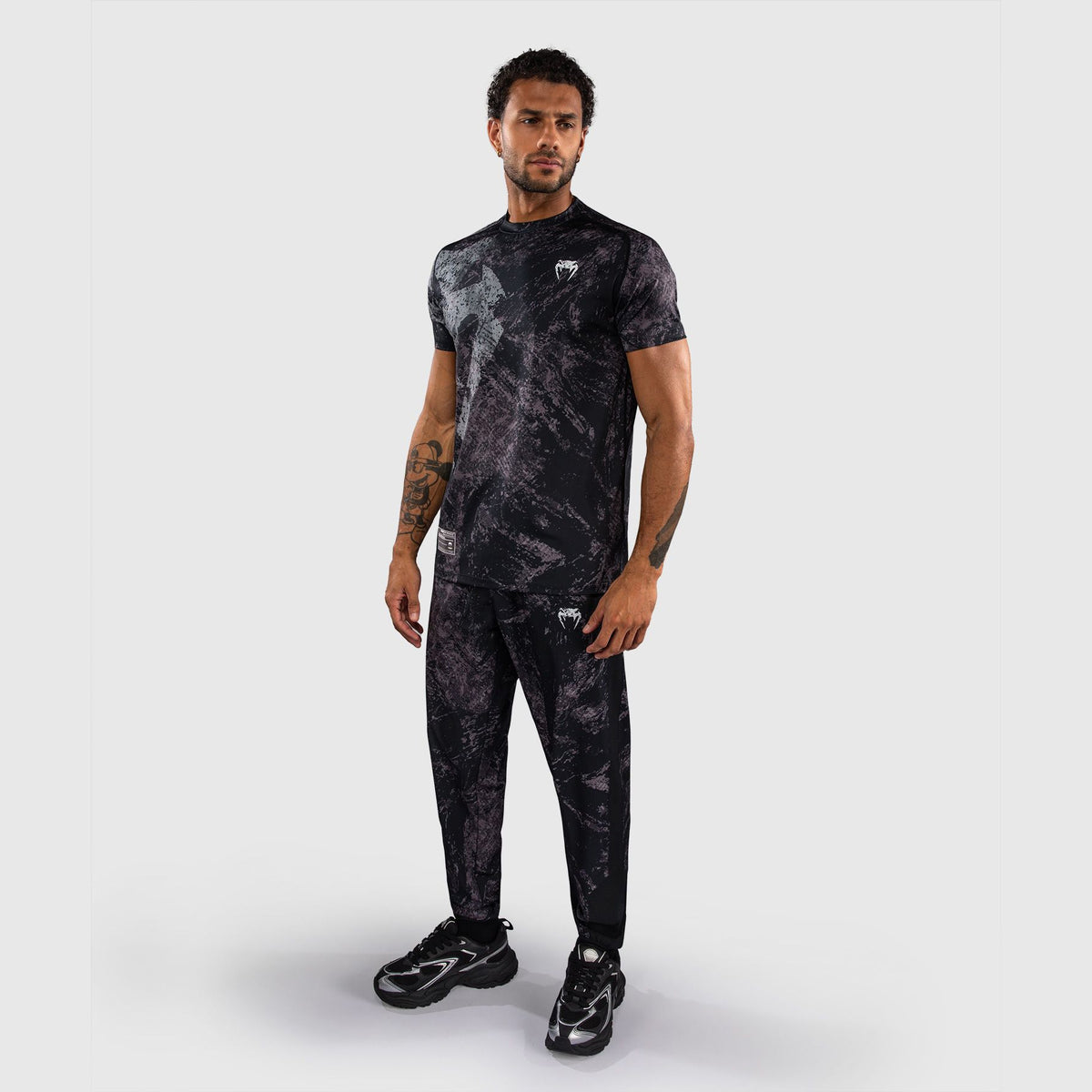 Venum Rage & Workout Dry Tech T-Shirt Black/Grey - The Fight Club