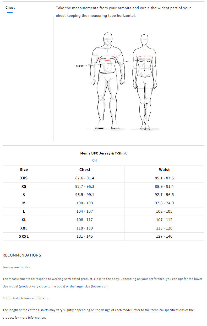 Venum Rage & Workout Dry Tech T-Shirt Black/Grey Size Guide - The Fight Club