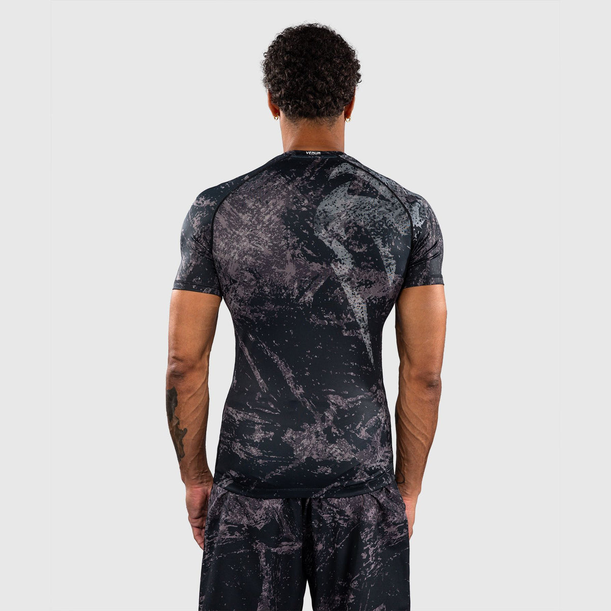 Venum Rage & Workout Short Sleeve Rash Guard Black/Grey - The Fight Club