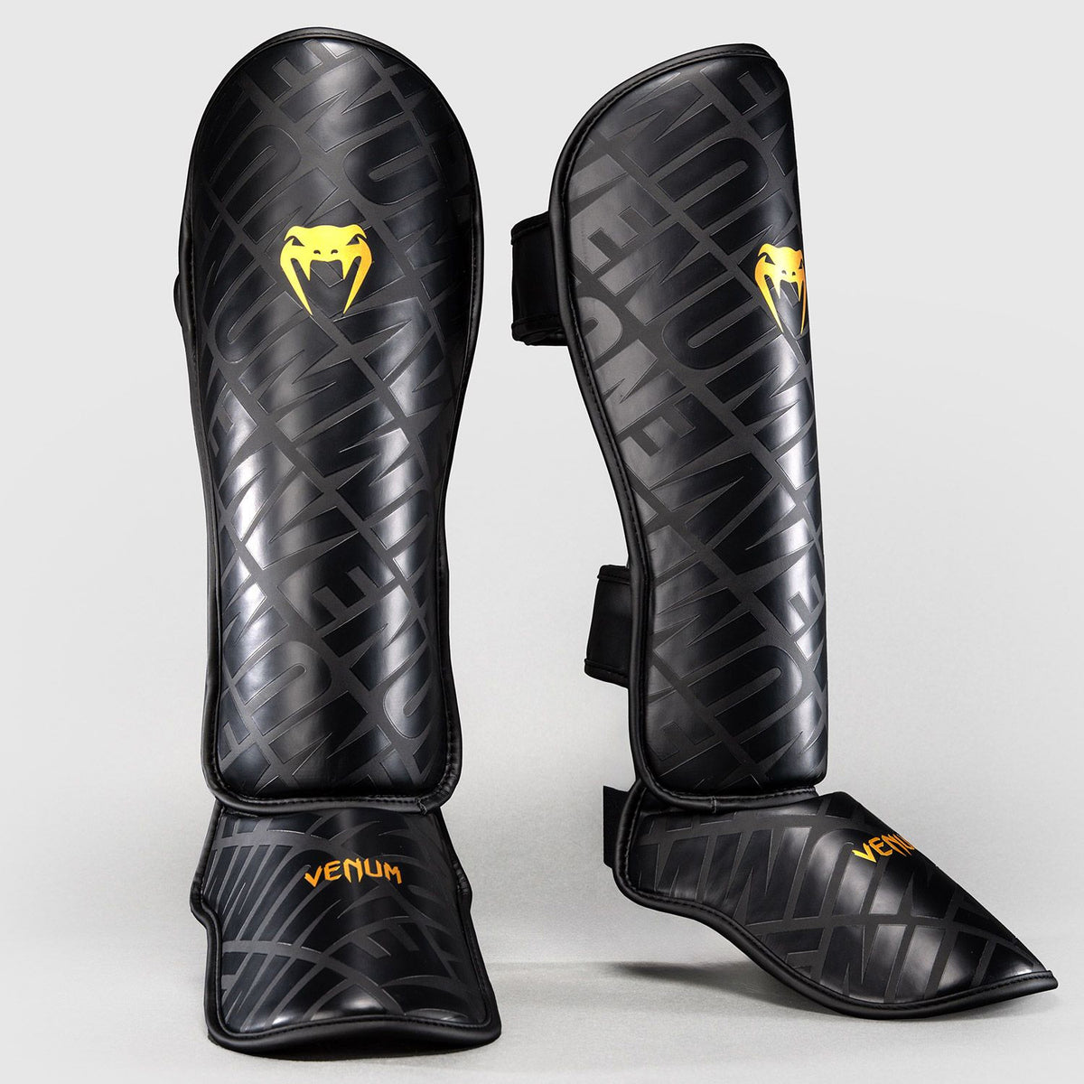 Venum Contender 1.5 XT 3D Shin Guards Black/Gold - The Fight Club