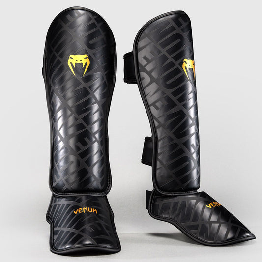 Venum Contender 1.5 XT 3D Shin Guards Black/Gold - The Fight Club