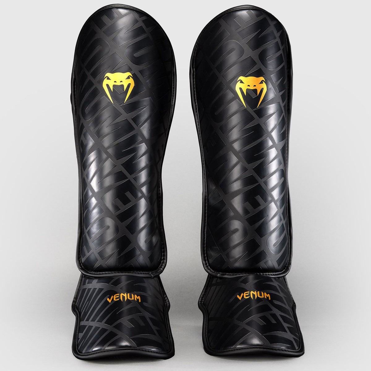 Venum Contender 1.5 XT 3D Shin Guards Black/Gold - The Fight Club