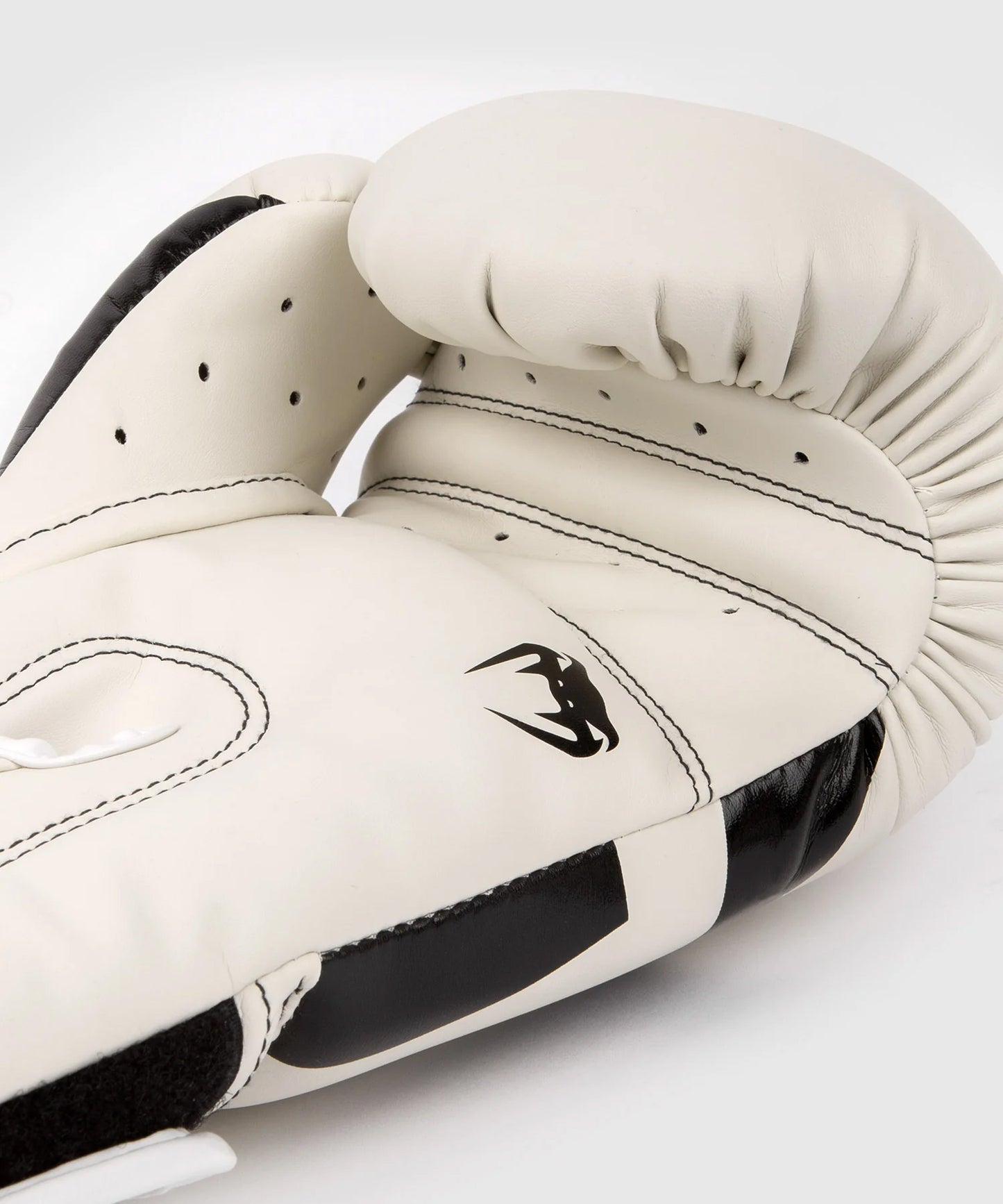 Venum Elite Boxing Gloves - White/Black - The Fight Club