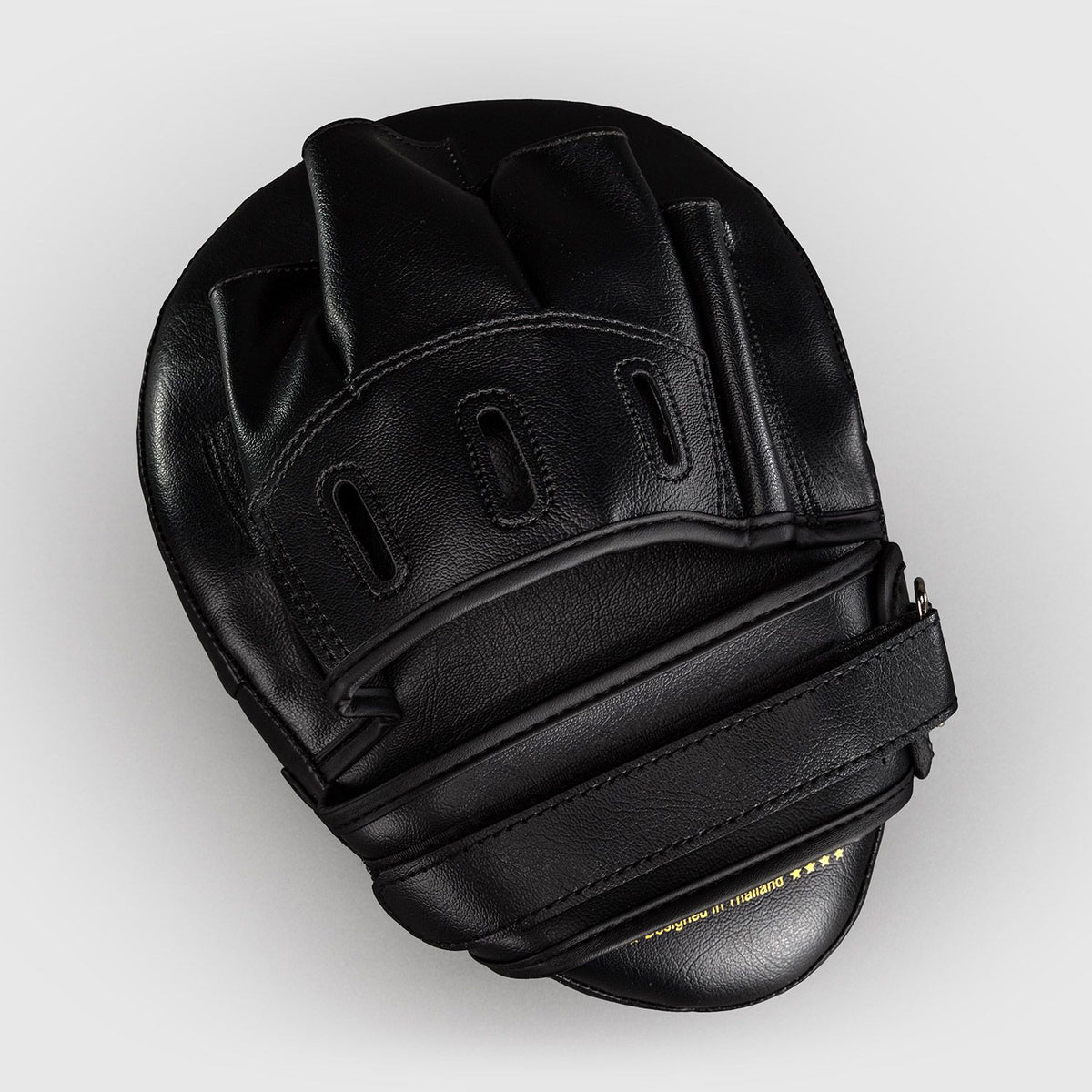 Venum Light Focus Mitts Black/Gold (Pair) - The Fight Club