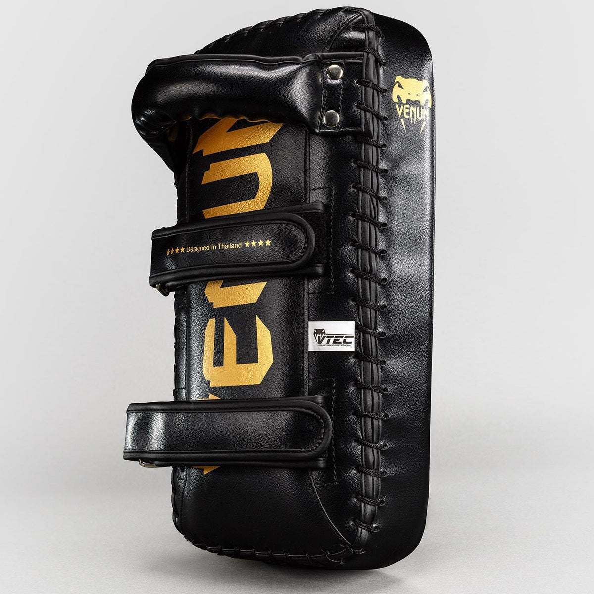 Venum Giant Kick Pads Black/Gold (Pair) - The Fight Club