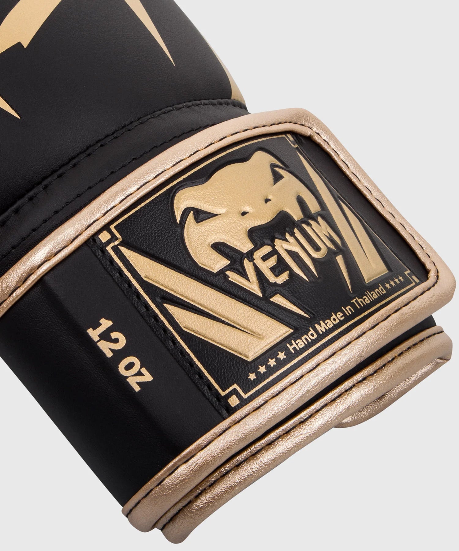 Venum Elite Boxing Gloves - Black/Gold - The Fight Club