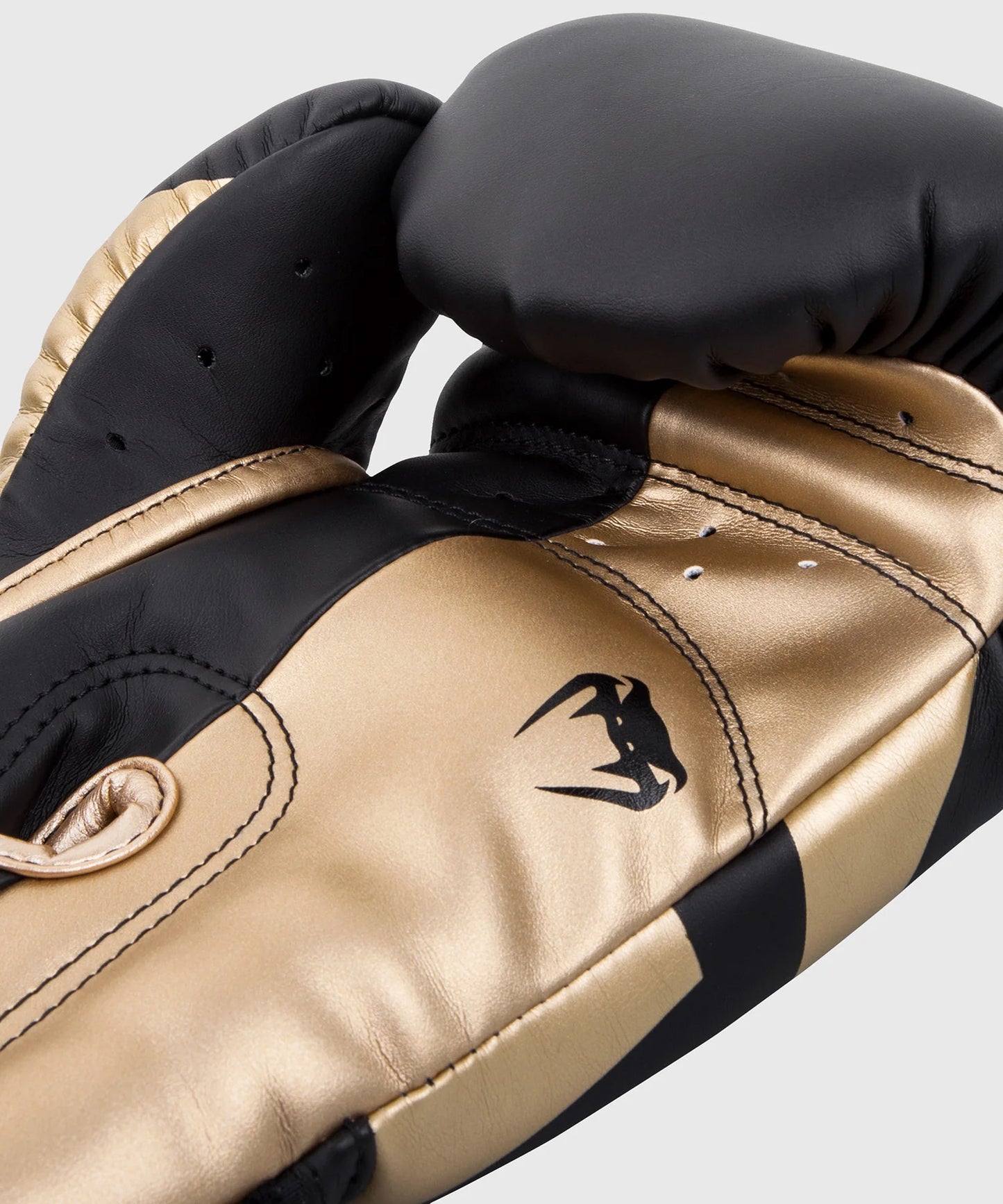 Venum Elite Boxing Gloves - Black/Gold - The Fight Club