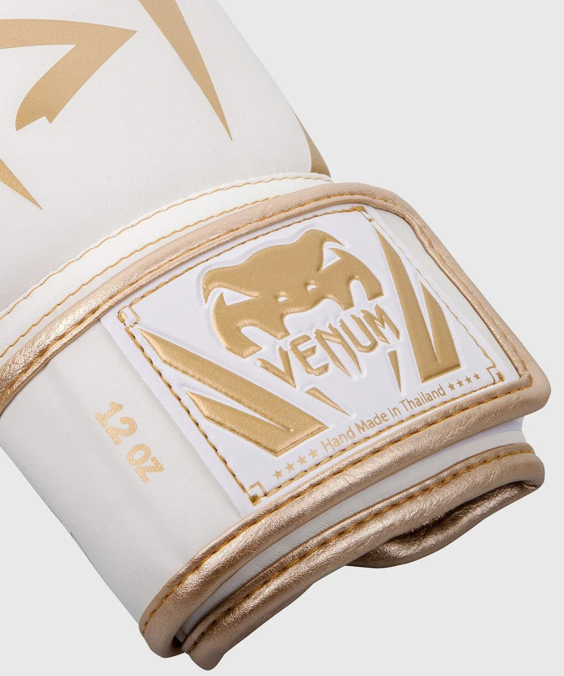 Venum Elite Boxing Gloves - White/Gold - The Fight Club