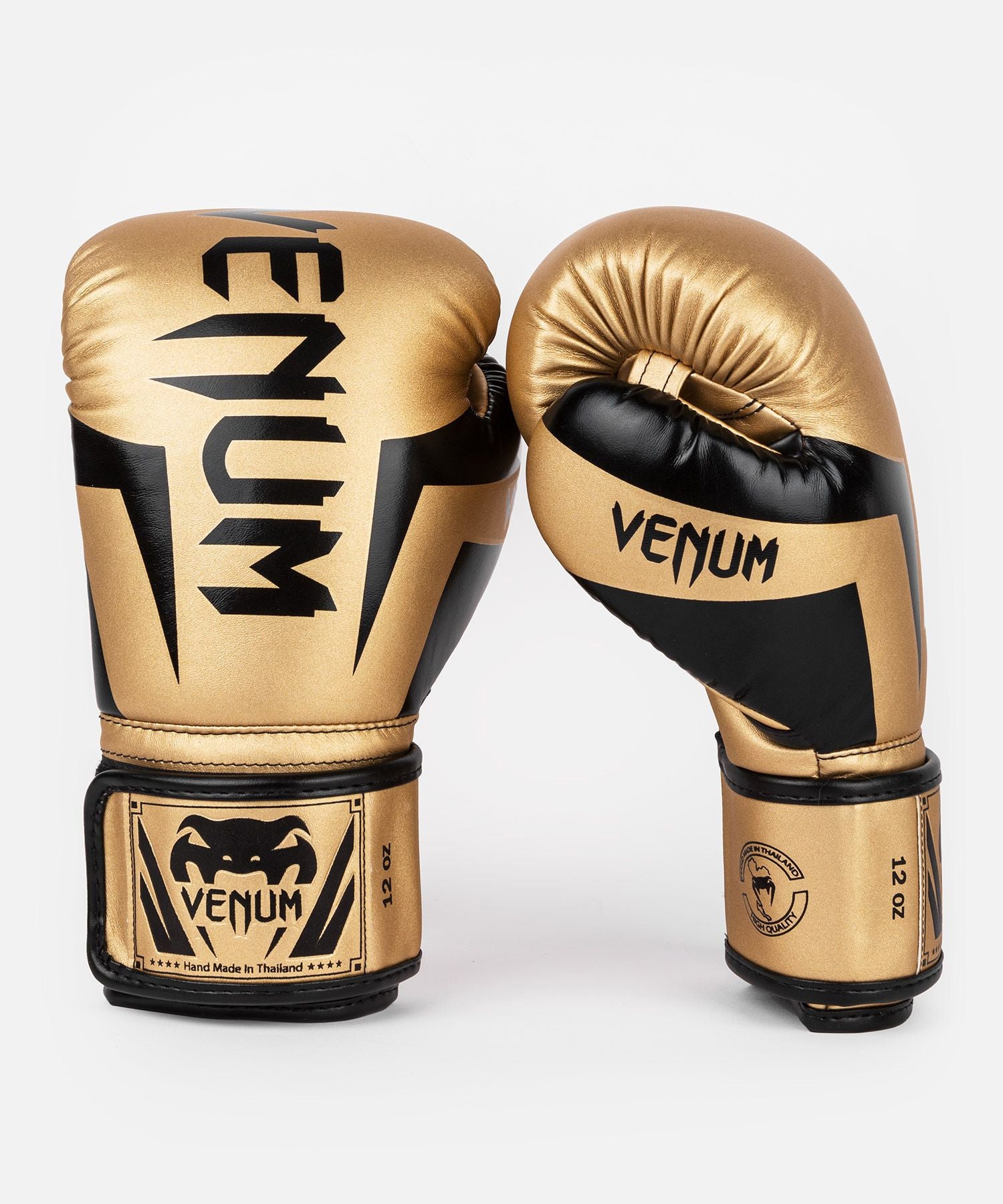 Venum Elite Boxing Gloves - Gold/Black - The Fight Club