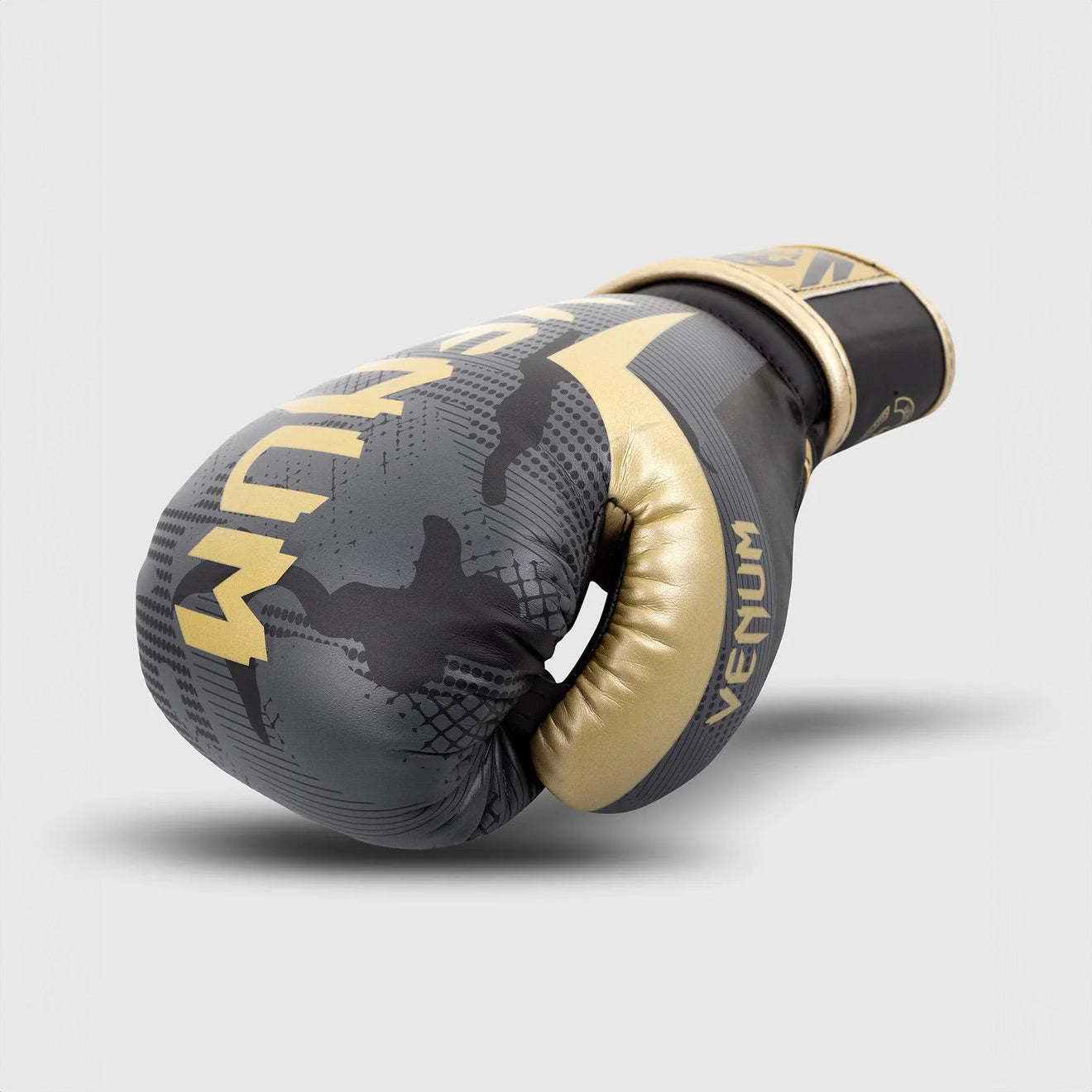 Venum Elite Boxing Gloves - Dark Camo/Gold - The Fight Club