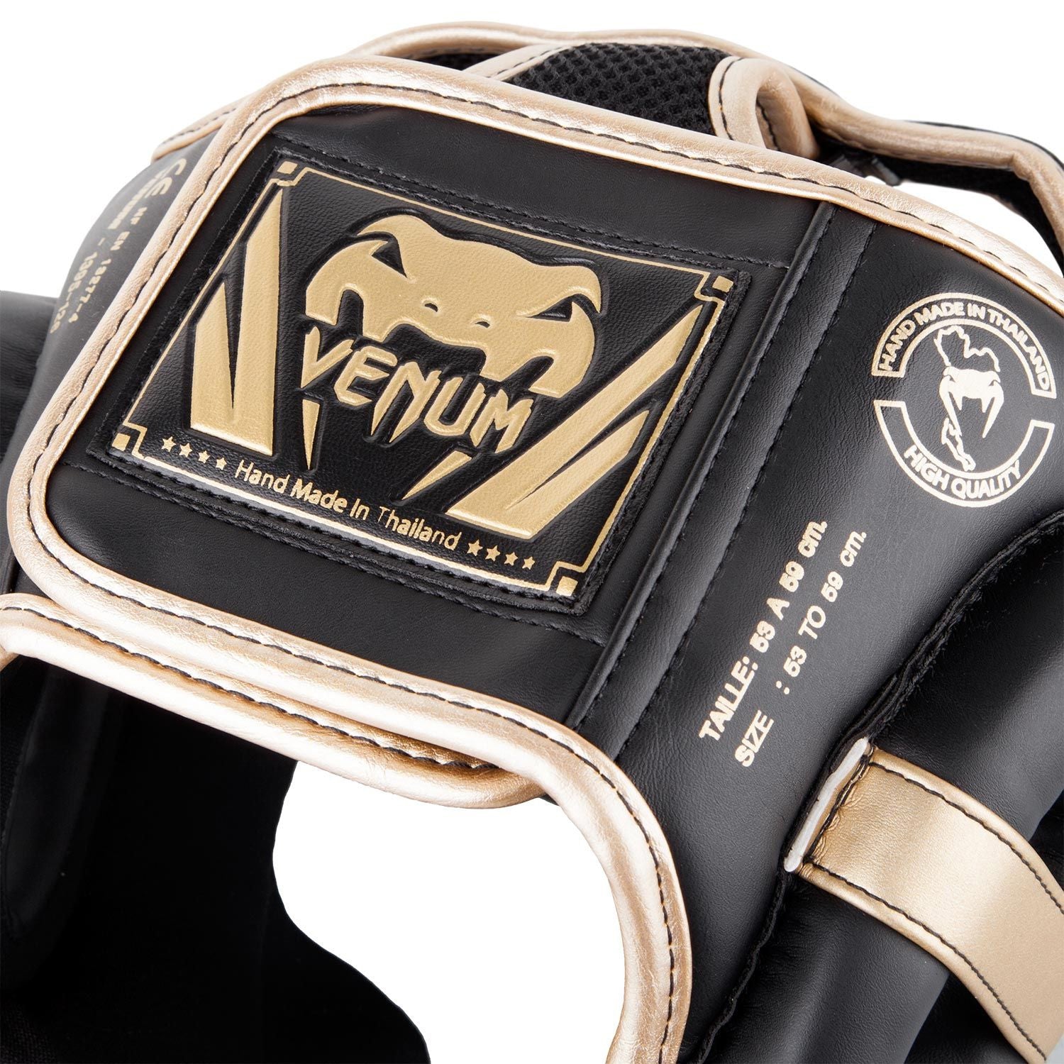 Venum Elite Headgear Black/Gold - The Fight Club