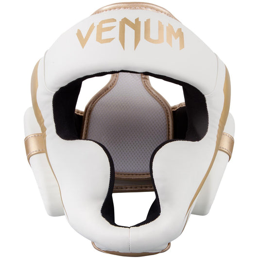 Venum Elite Headgear White/Gold - The Fight Club