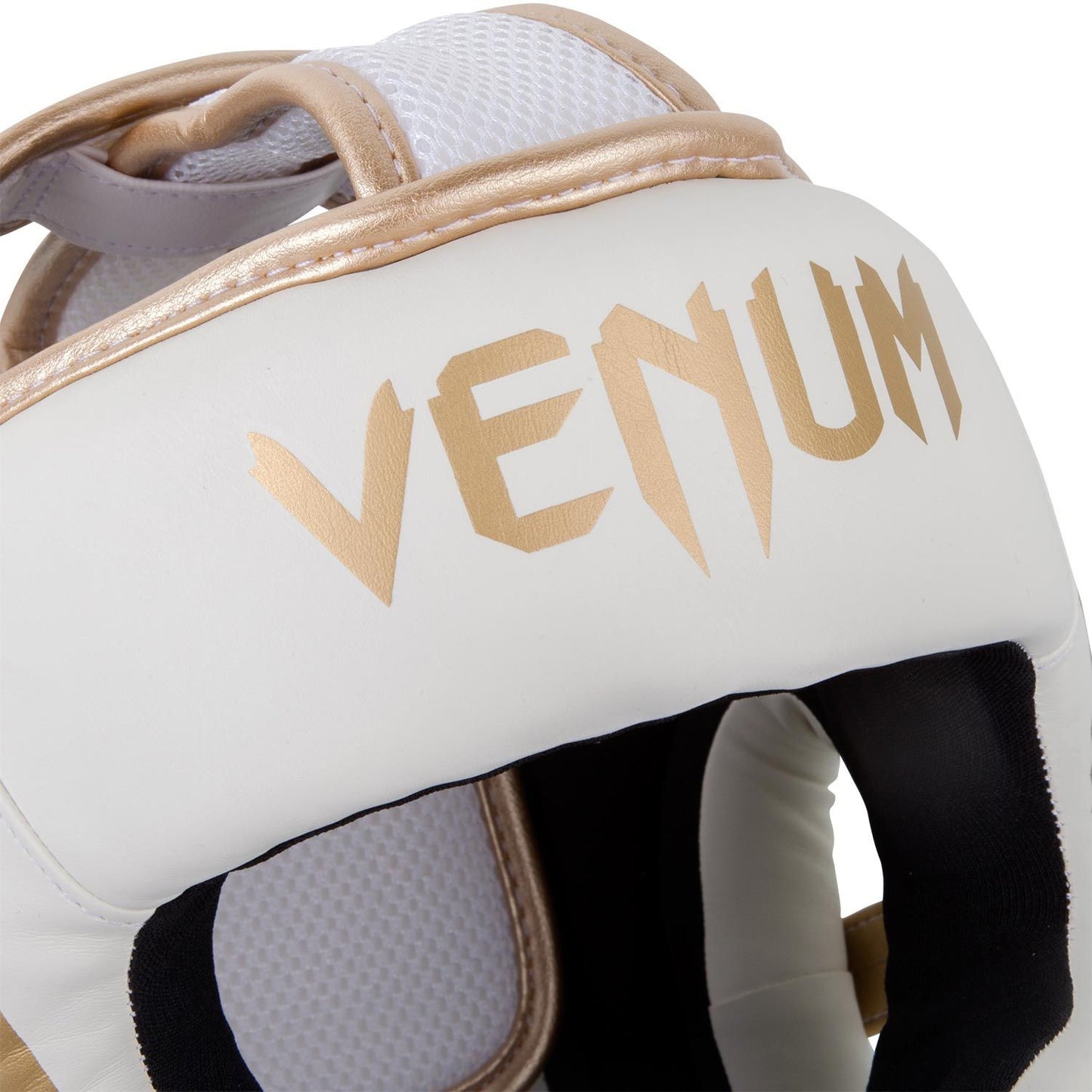 Venum Elite Headgear White/Gold - The Fight Club