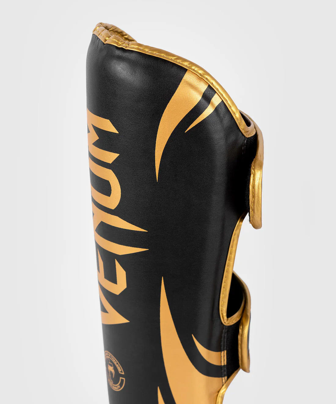 Venum Challenger Standup Shin Guards - Black Gold - The Fight Club