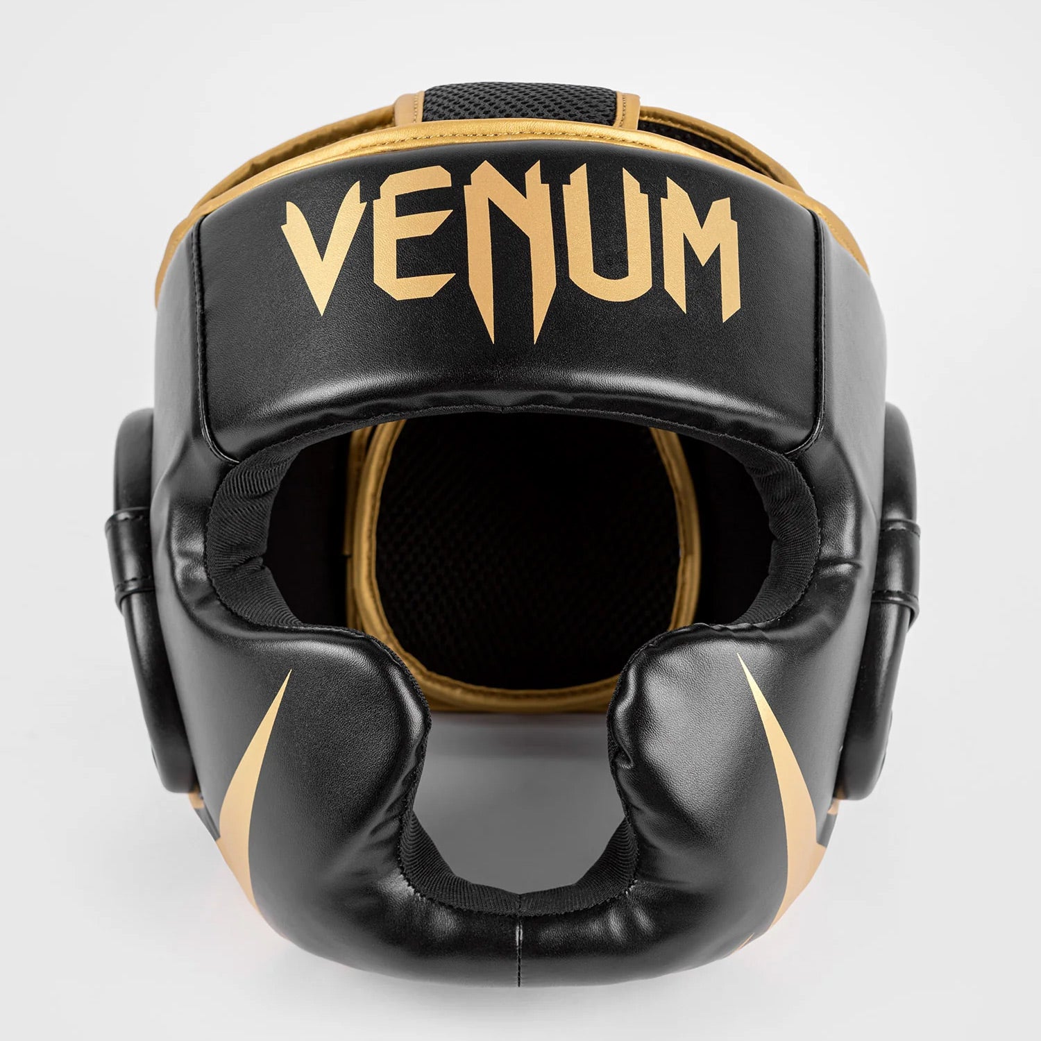 Venum Challenger Head Gear - Black/Gold - The Fight Club