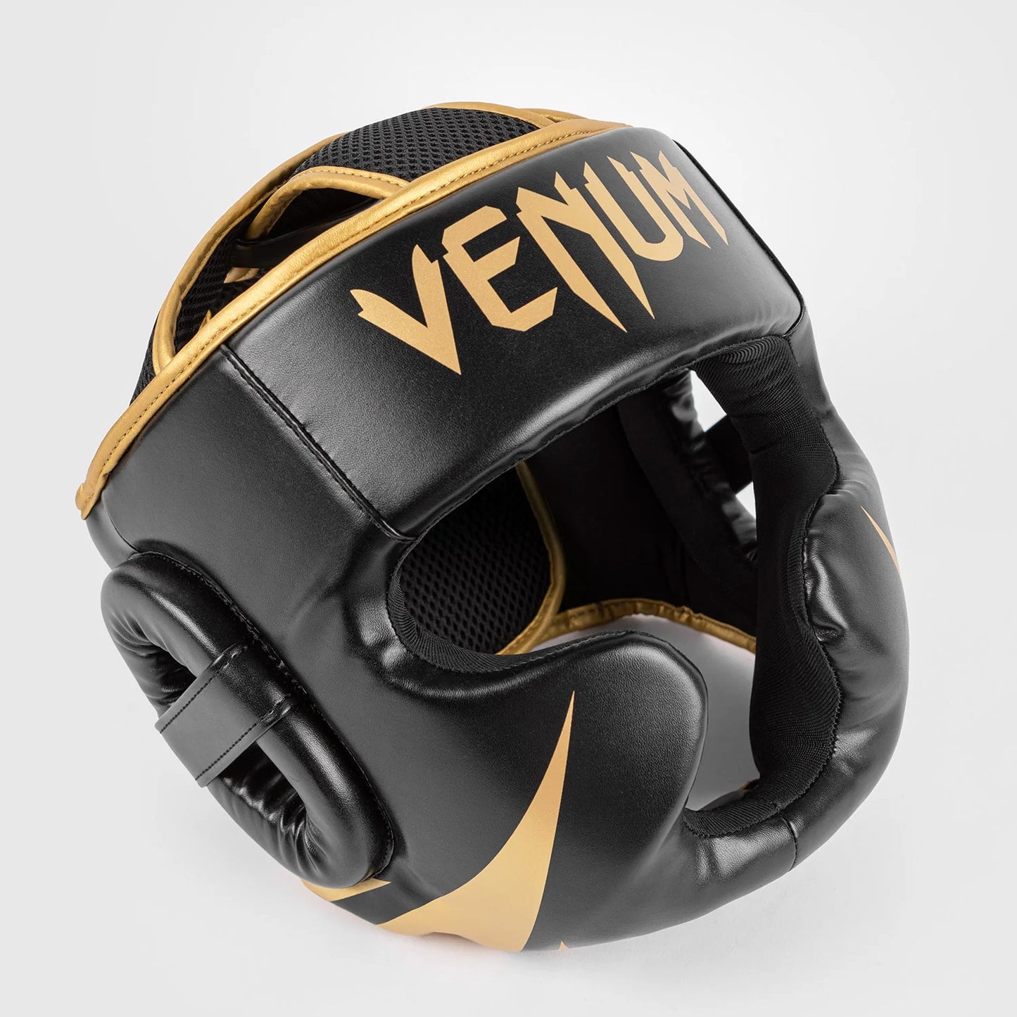 Venum Challenger Head Gear - Black/Gold - The Fight Club