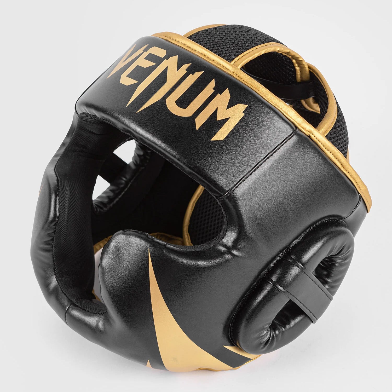 Venum Challenger Head Gear - Black/Gold - The Fight Club