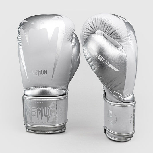 Venum Giant 3.0 Boxing Gloves Grey/Silver - The Fight Club