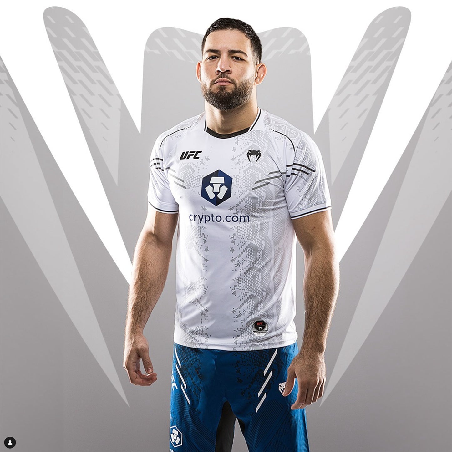 Venum UFC Adrenaline Authentic Fight Night Men's Walkout Jersey - White - The Fight Club