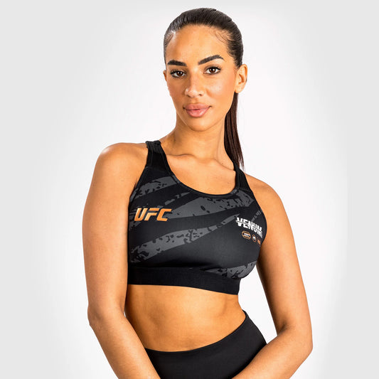 Venum UFC Adrenaline Fight Week Women’s Sports Bra - Urban Camo - The Fight Club