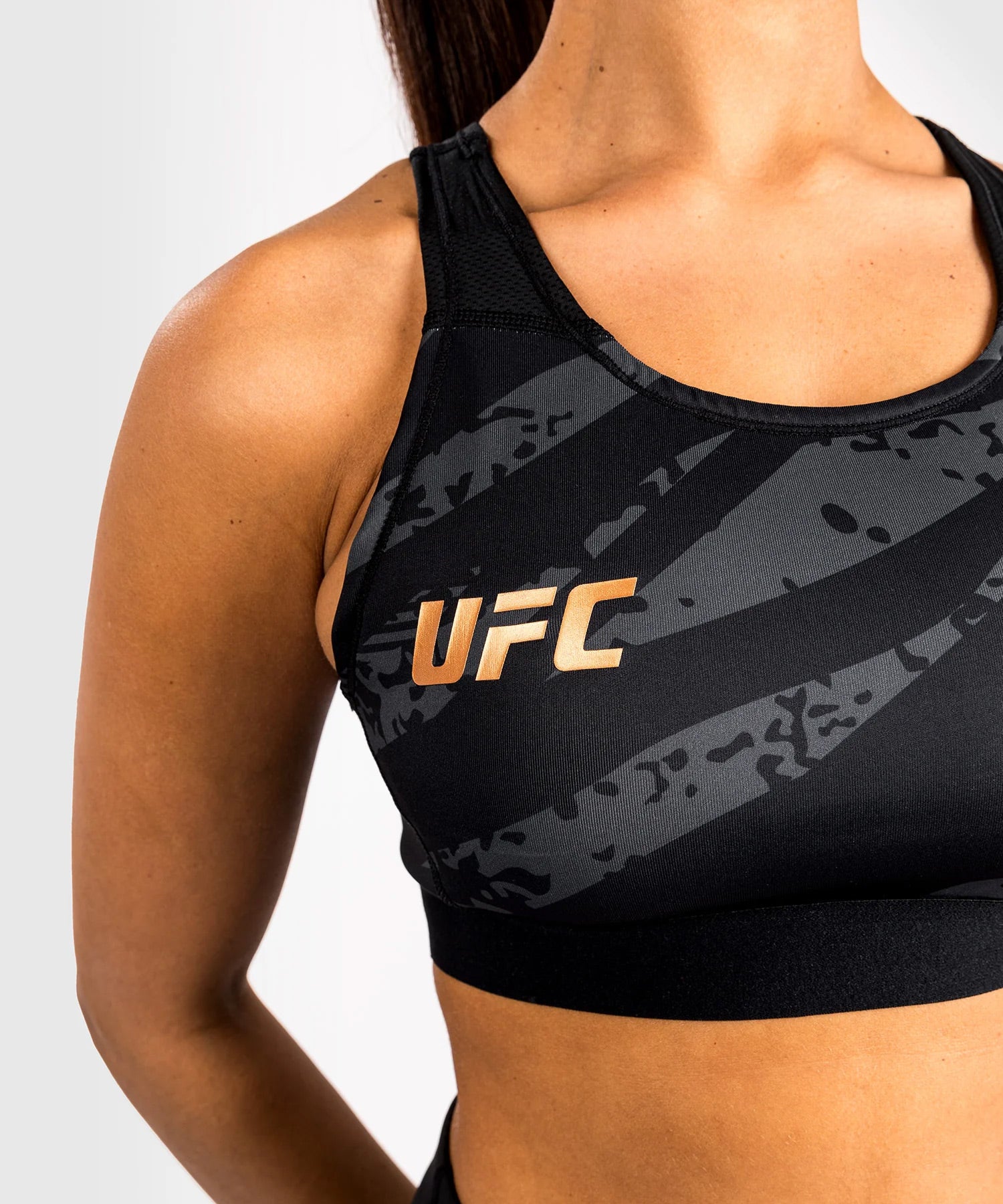 Venum UFC Adrenaline Fight Week Women’s Sports Bra - Urban Camo - The Fight Club