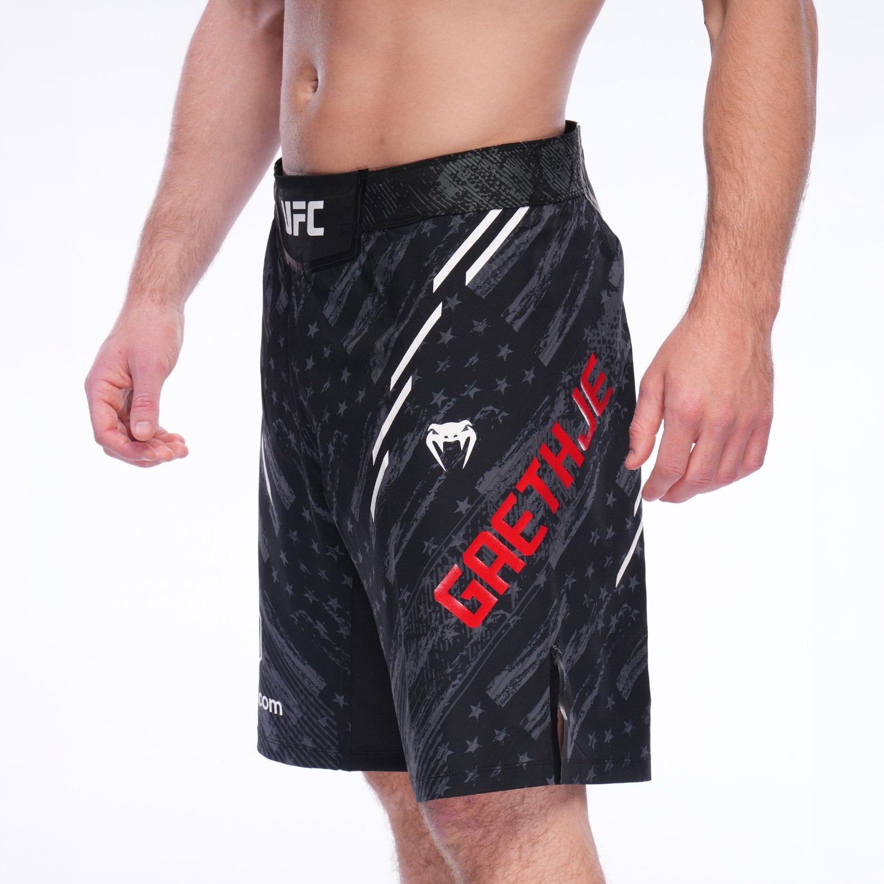 Venum UFC Unrivaled Justin Gaethje Men's Fight Shorts Black - The Fight Club