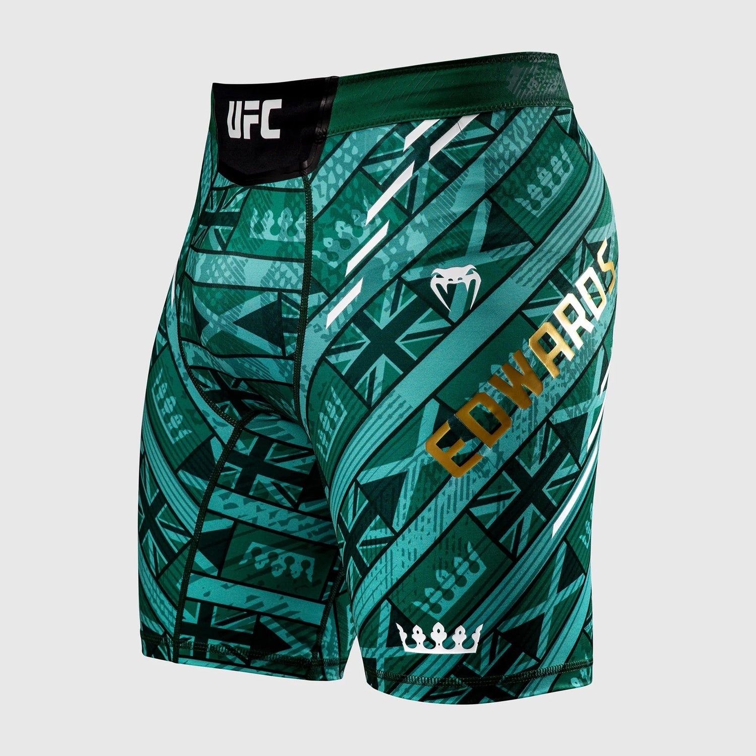 Venum UFC Unrivaled Leon Edwards Men's Vale Tudo Shorts Green - The Fight Club