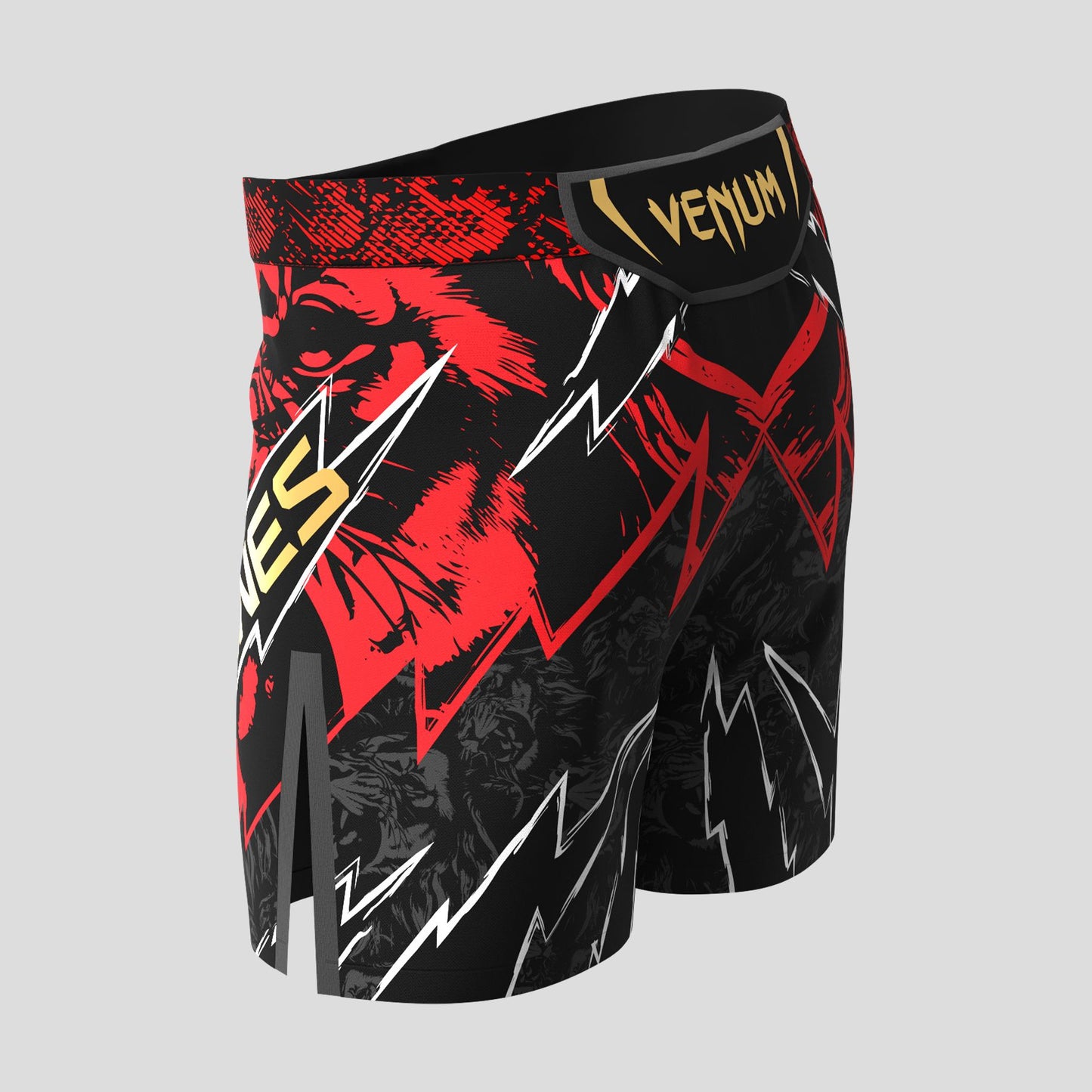 Venum UFC Unrivaled Jon Jones Men’s Short Fit Fight Shorts Red - The Fight Club