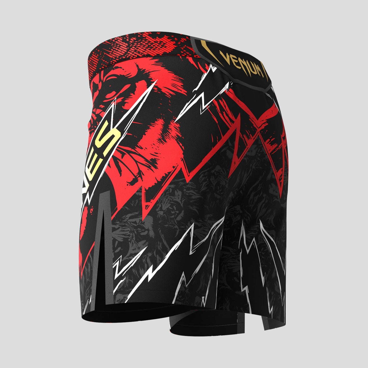 Venum UFC Unrivaled Jon Jones Men’s Short Fit Fight Shorts Red - The Fight Club