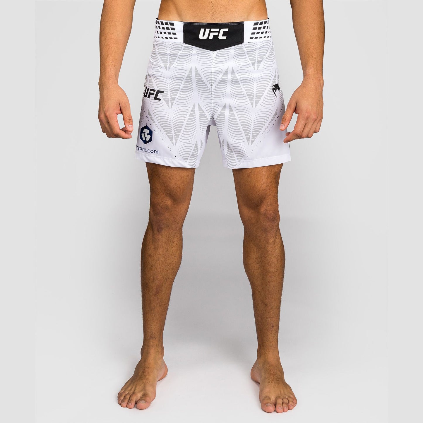Venum Men's UFC Zenith White Authentic Fight Night Short Fit Fight Shorts - The Fight Club