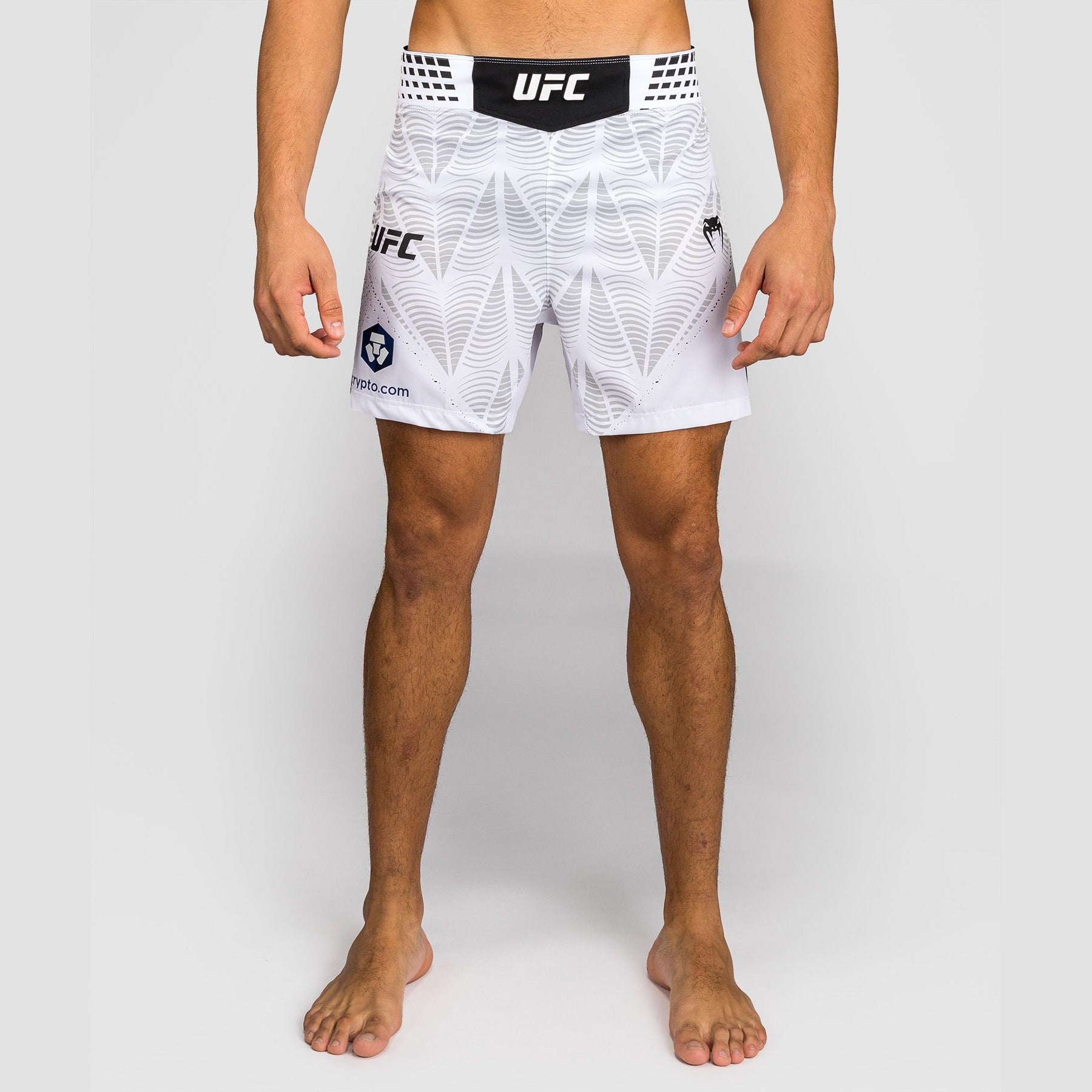 Venum Men's UFC Zenith White Authentic Fight Night Short Fit Fight Shorts - The Fight Club