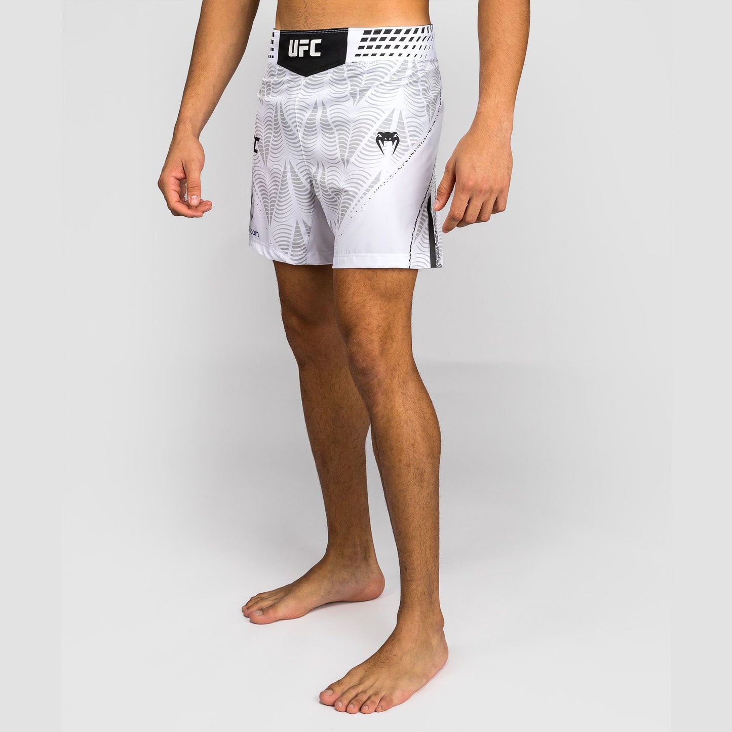 Venum Men's UFC Zenith White Authentic Fight Night Short Fit Fight Shorts - The Fight Club