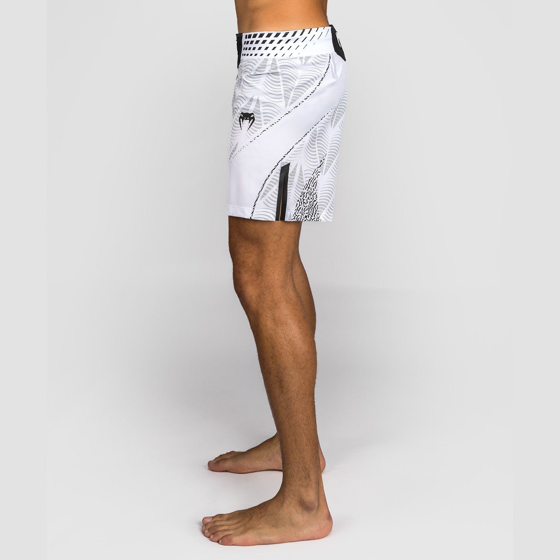 Venum Men's UFC Zenith White Authentic Fight Night Short Fit Fight Shorts - The Fight Club
