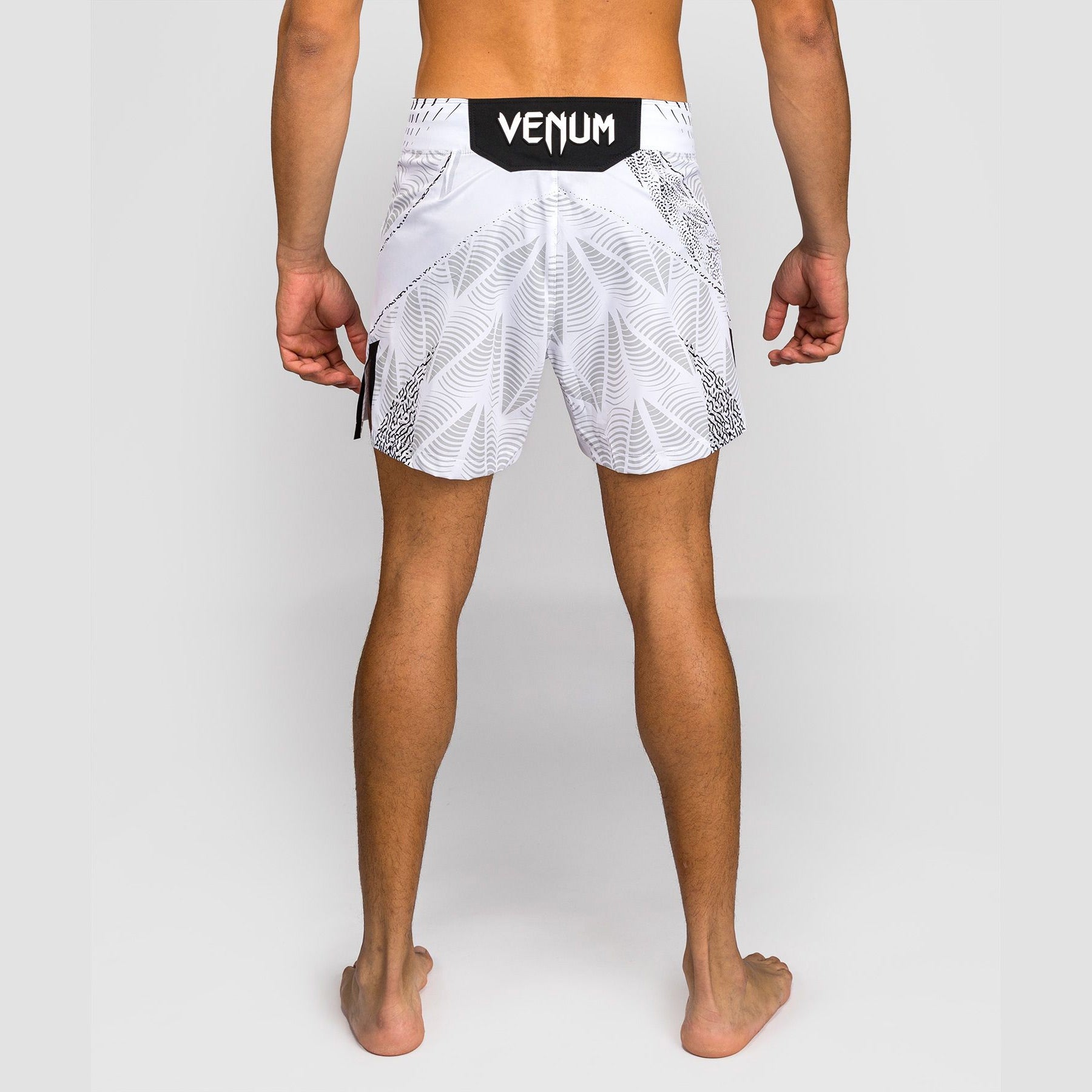 Venum Men's UFC Zenith White Authentic Fight Night Short Fit Fight Shorts - The Fight Club