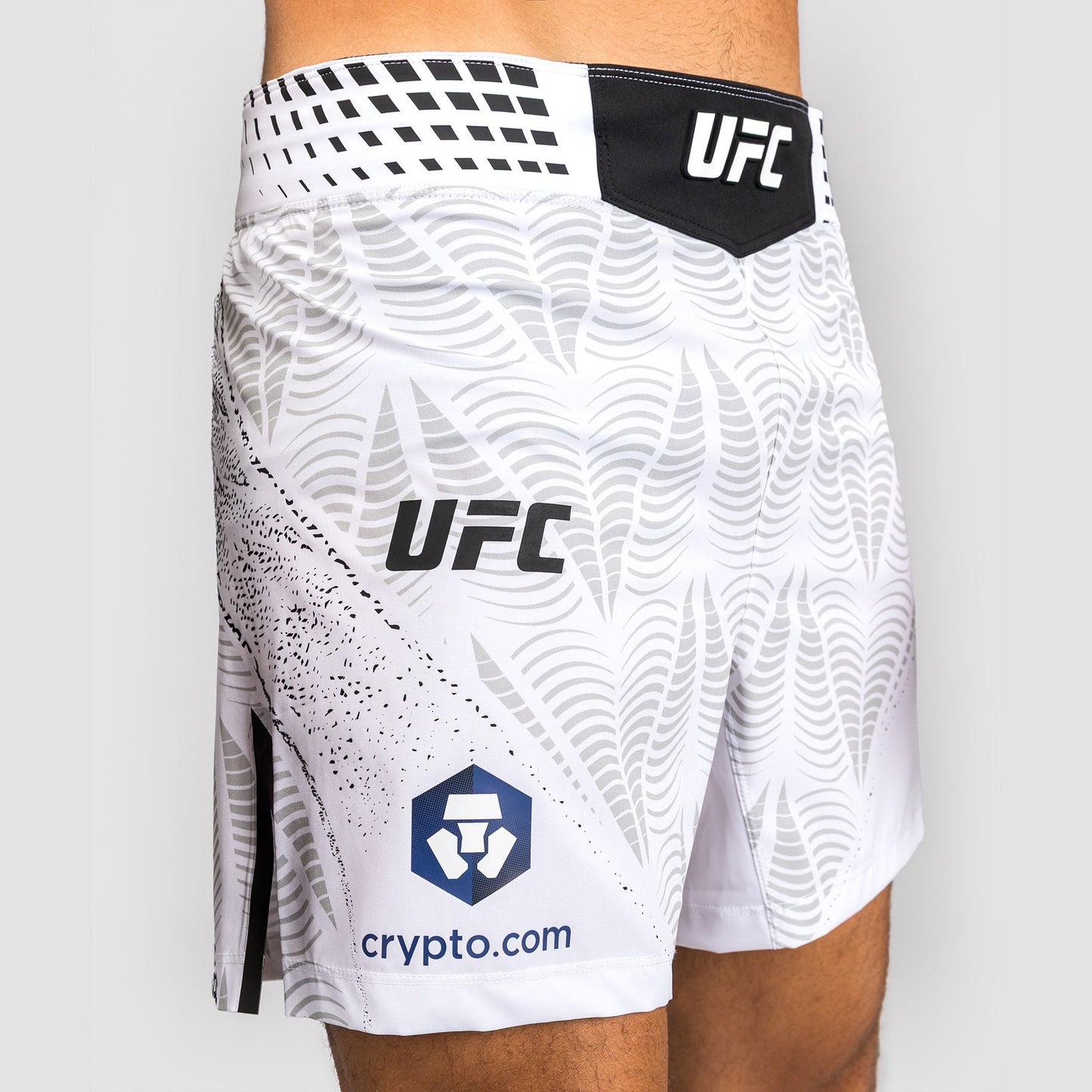 Venum Men's UFC Zenith White Authentic Fight Night Short Fit Fight Shorts - The Fight Club
