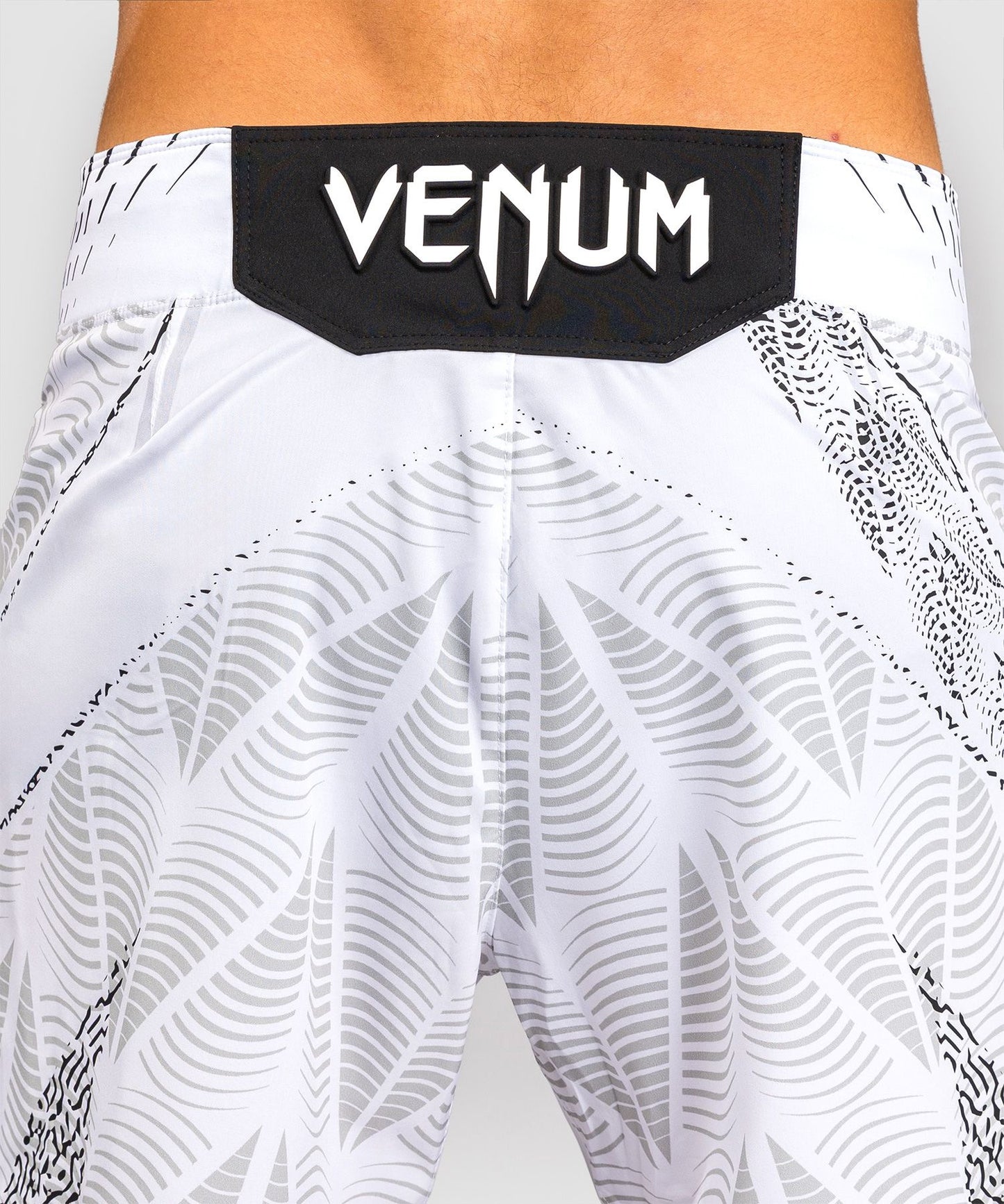 Venum Men's UFC Zenith White Authentic Fight Night Short Fit Fight Shorts - The Fight Club