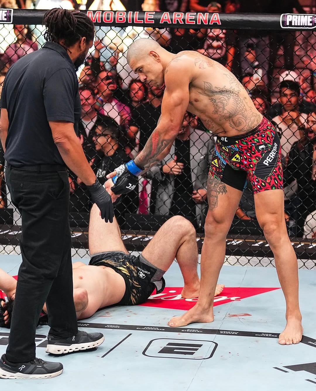 Venum UFC Unrivaled Alex Pereira 2.0 Vale Tudo Shorts Red - The Fight Club