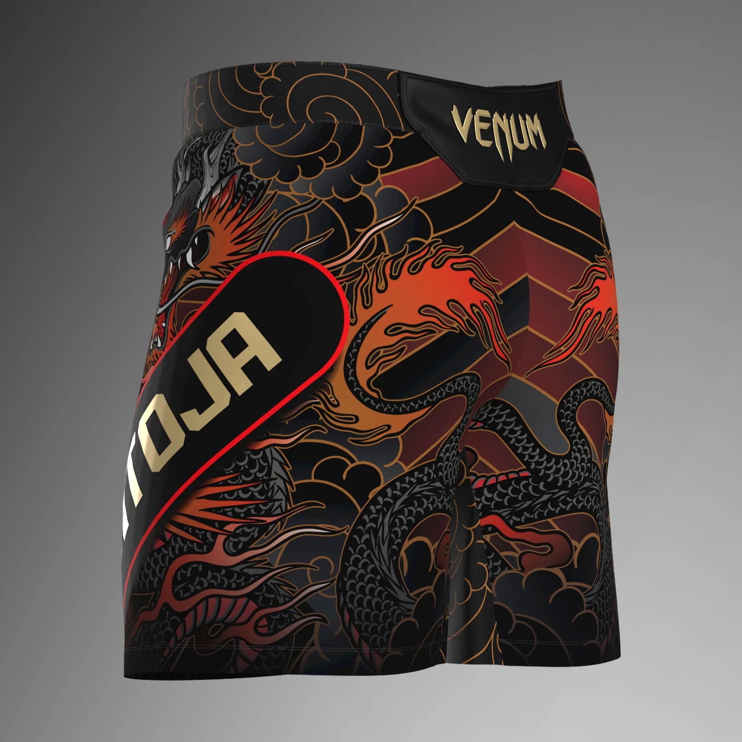 Venum UFC Unrivaled Alexandre Pantoja Short Fit Fight Shorts Red - The Fight Club