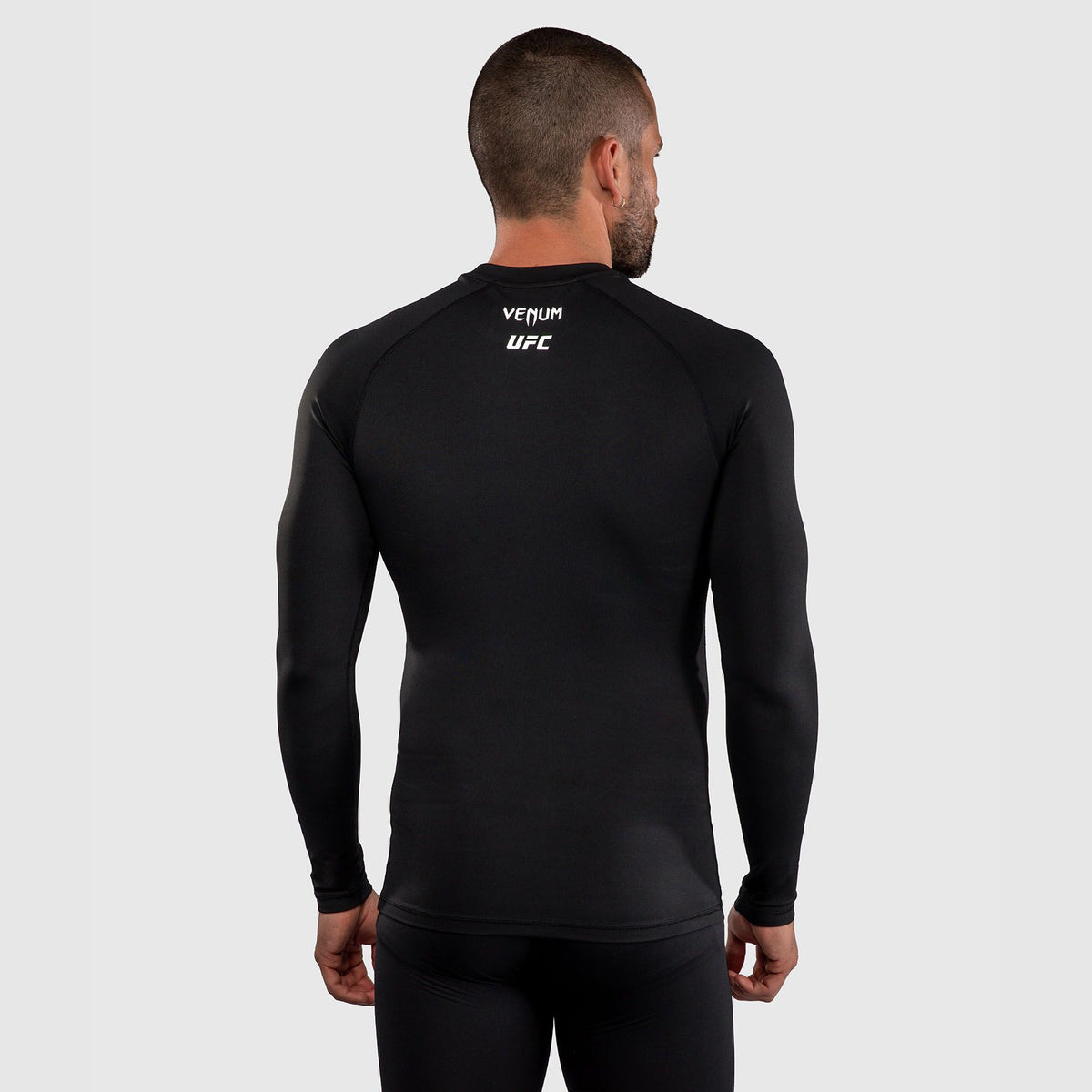Venum UFC Unity Fight Week Long Sleeve Rash Guard Black/White - The Fight Club