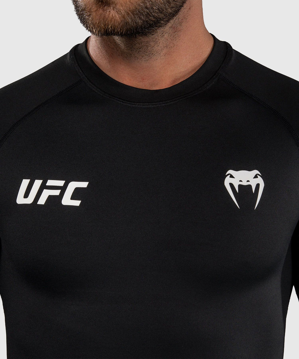 Venum UFC Unity Fight Week Long Sleeve Rash Guard Black/White - The Fight Club
