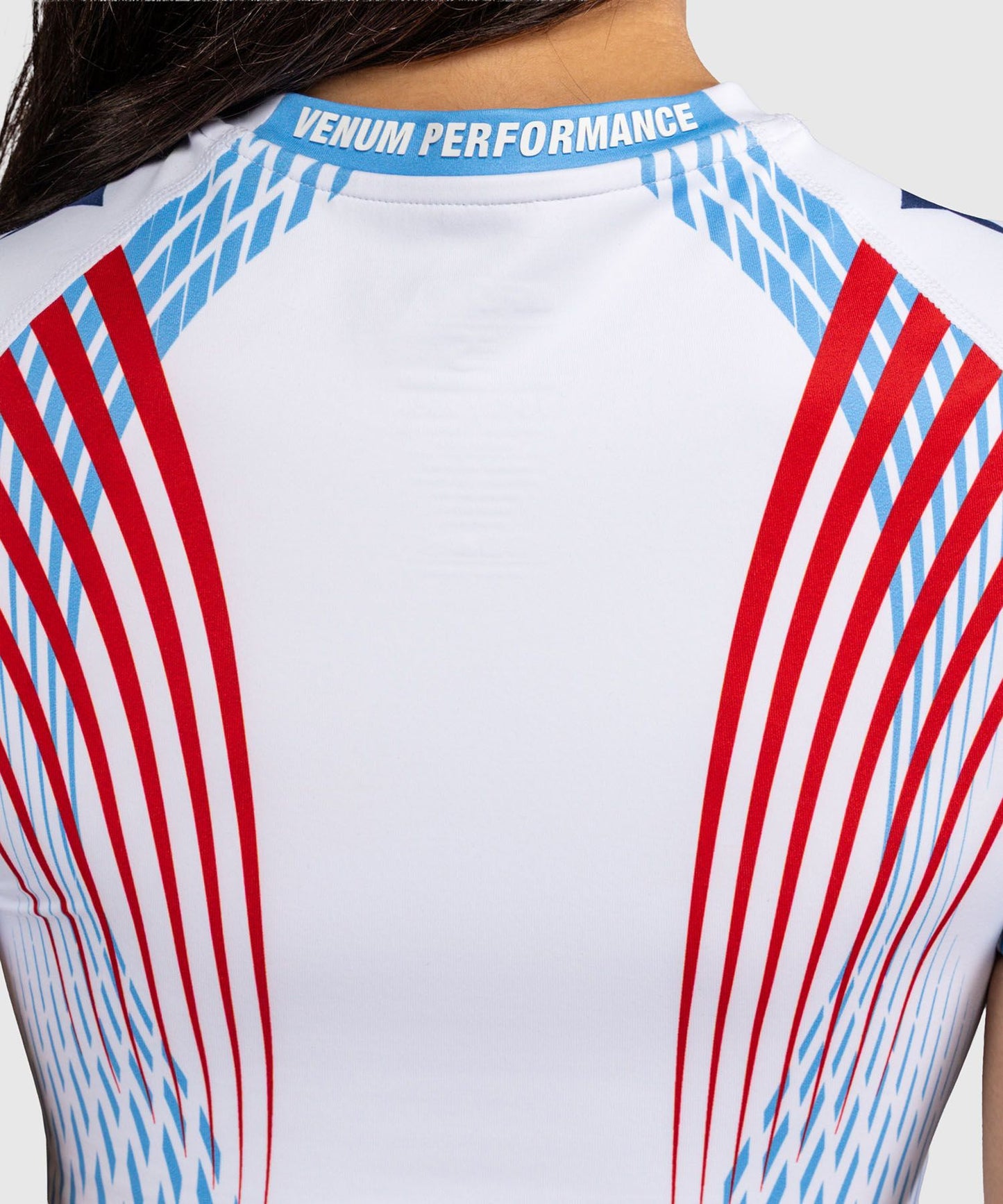 Venum Women's Official UFC Freedom 250 White Authentic Fight Night Short Sleeve Rash Guard - The Fight Club