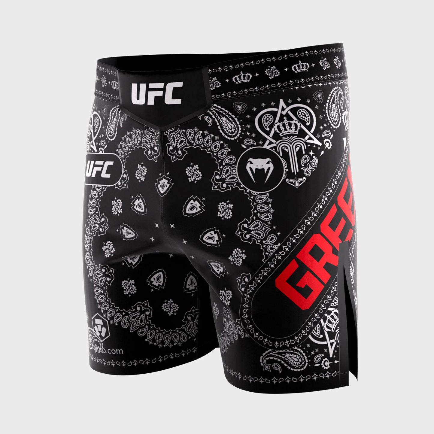 Venum UFC Unrivaled King Green Short Fit Fight Shorts Black - The Fight Club