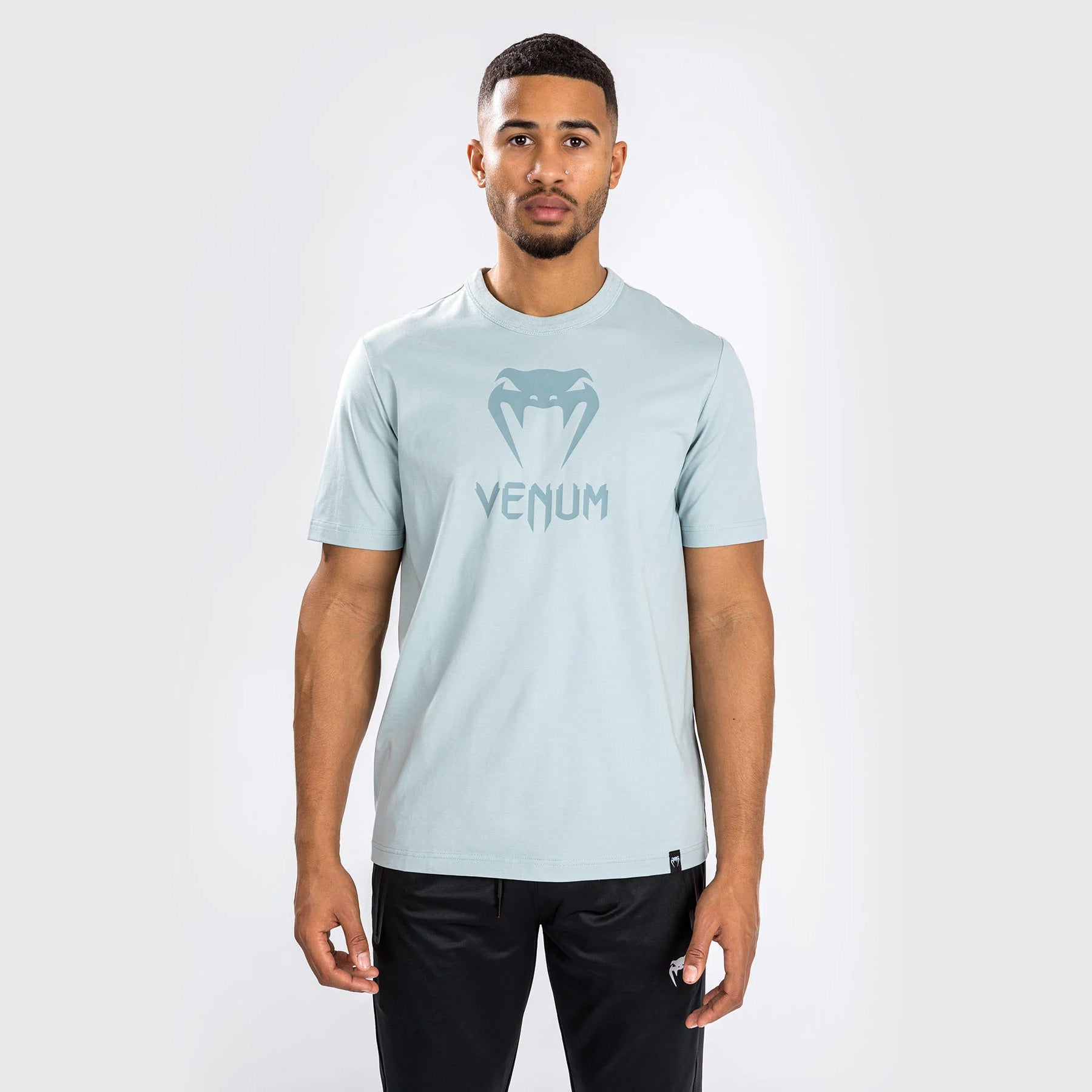 Venum Classic T-Shirt - Clearwater Blue/Clearwater Blue - The Fight Club