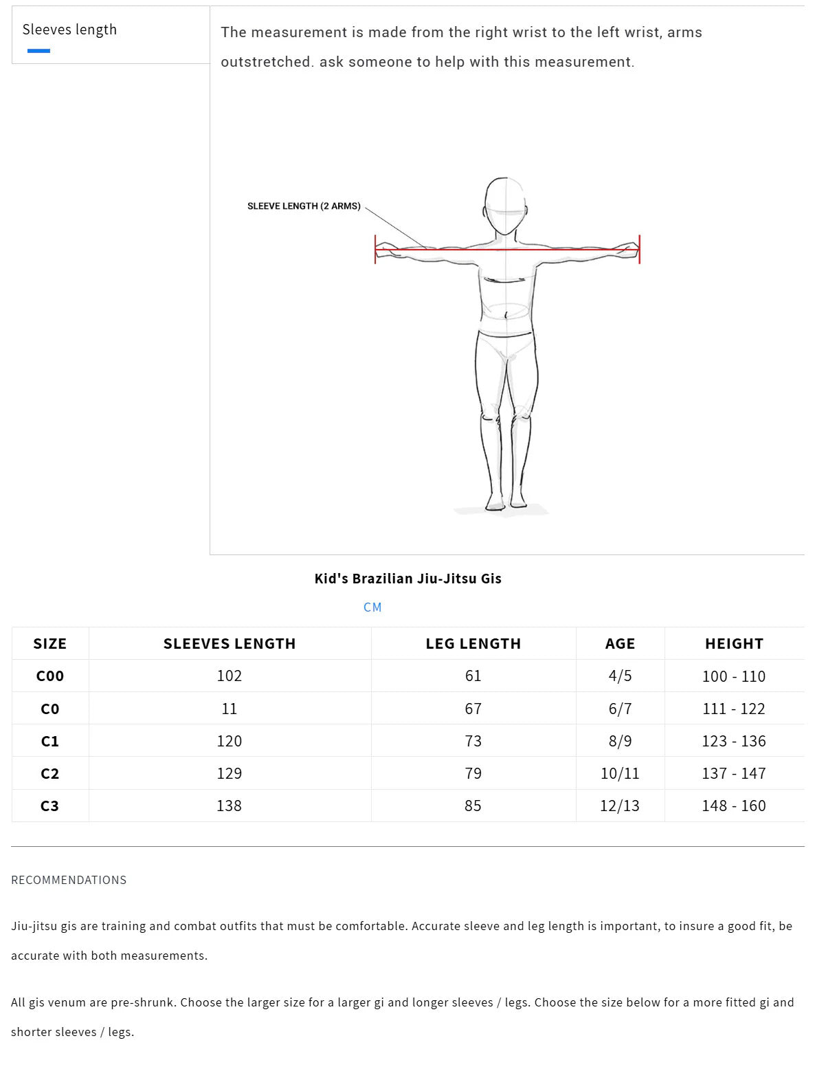 Size guide