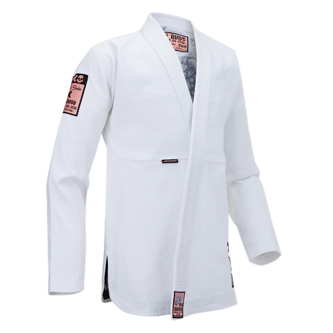 Budo Zombie Shaka Gi and Rash Guard Set White - The Fight Club