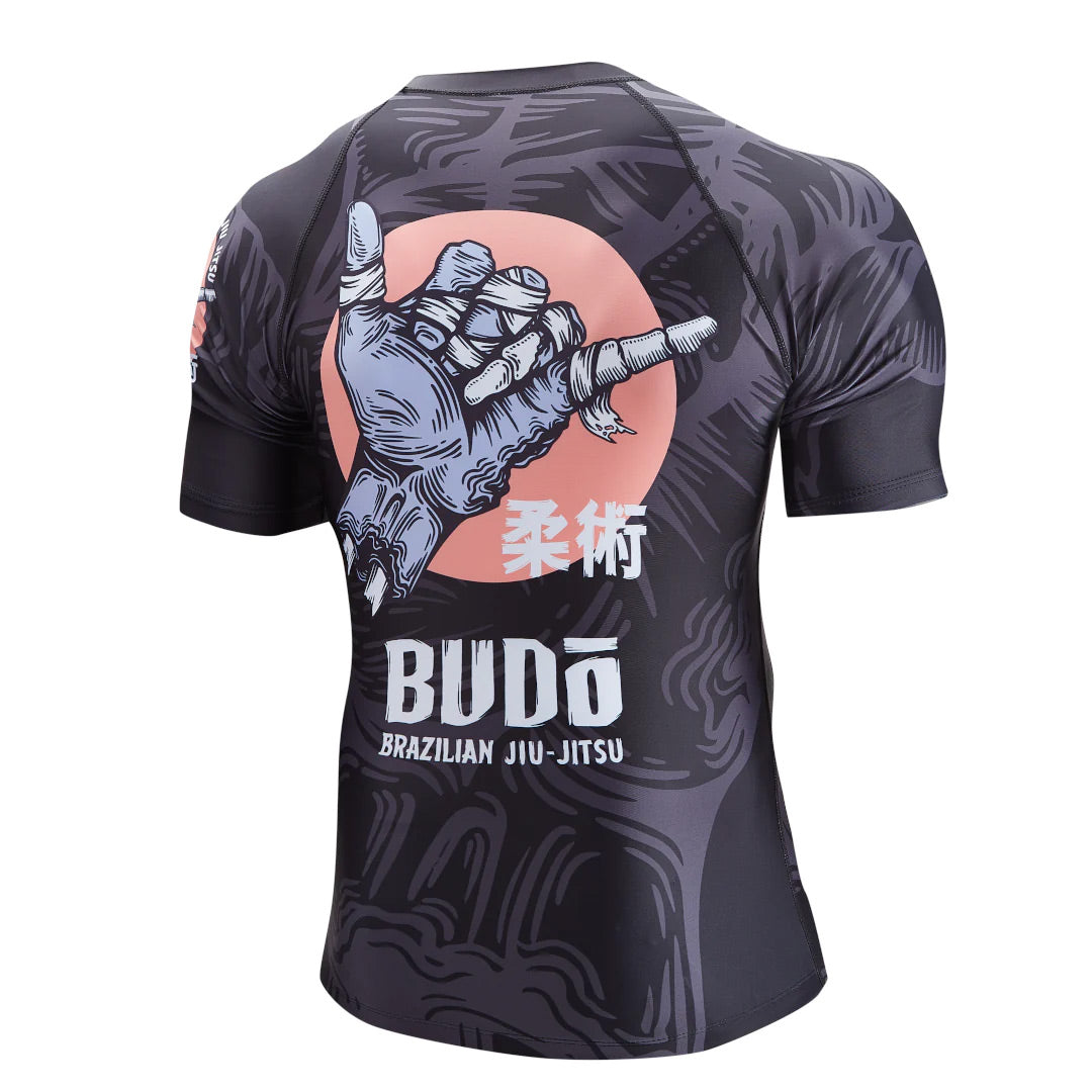 Budo Zombie Shaka Rash Guard Black - The Fight Club