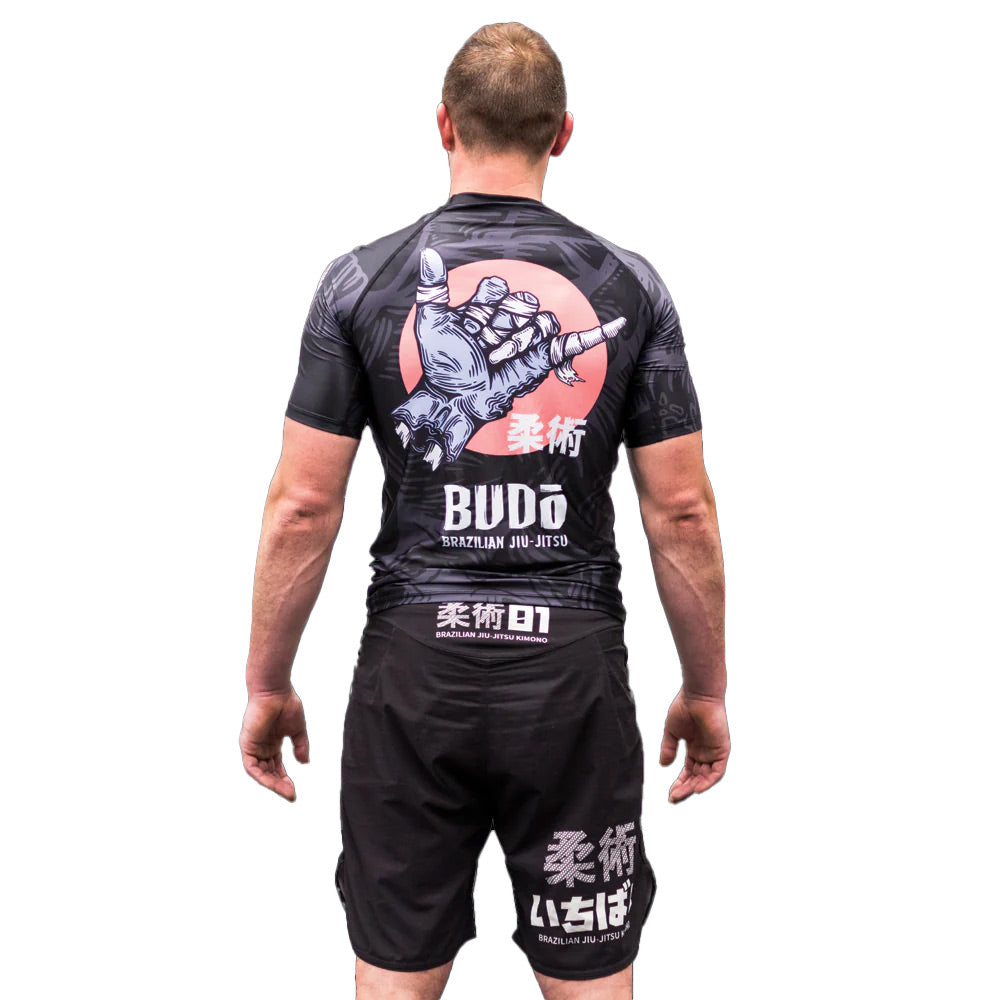 Budo Zombie Shaka Rash Guard Black - The Fight Club